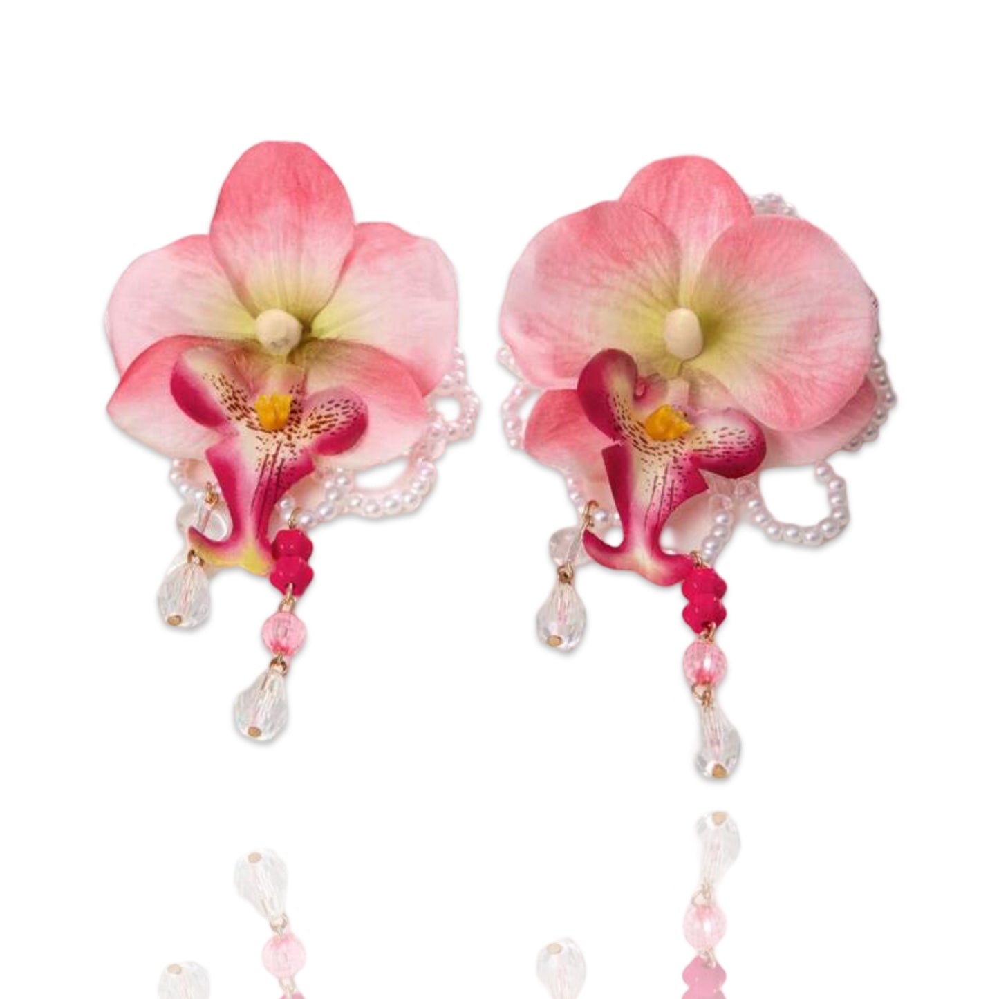 Orchid Dream Earrings - Pink