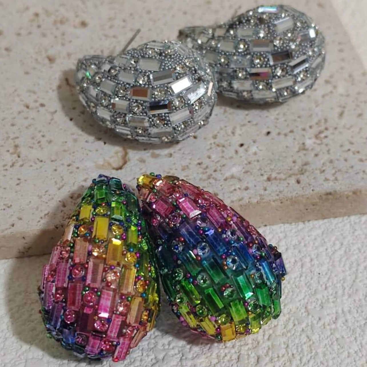 We Like To Party Earrings - Silver