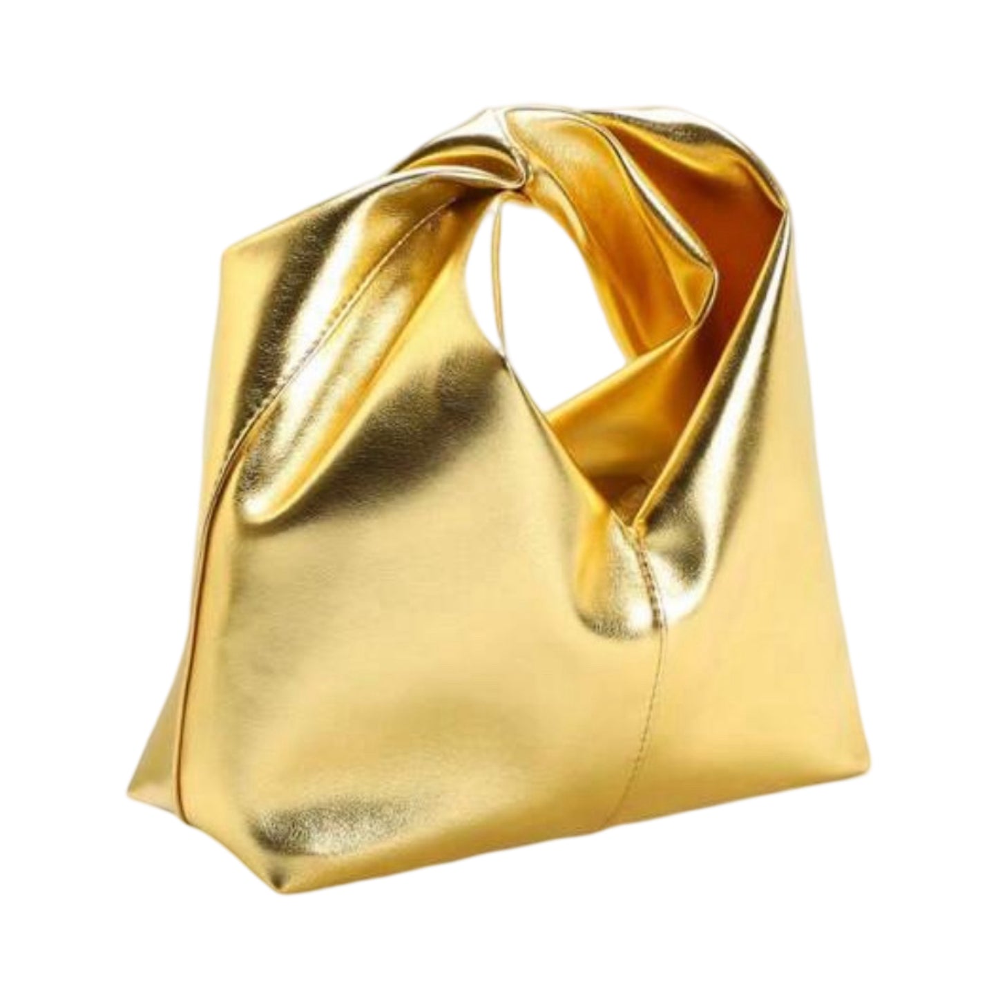 Upgrade You Faux Leather Handbag - Gold