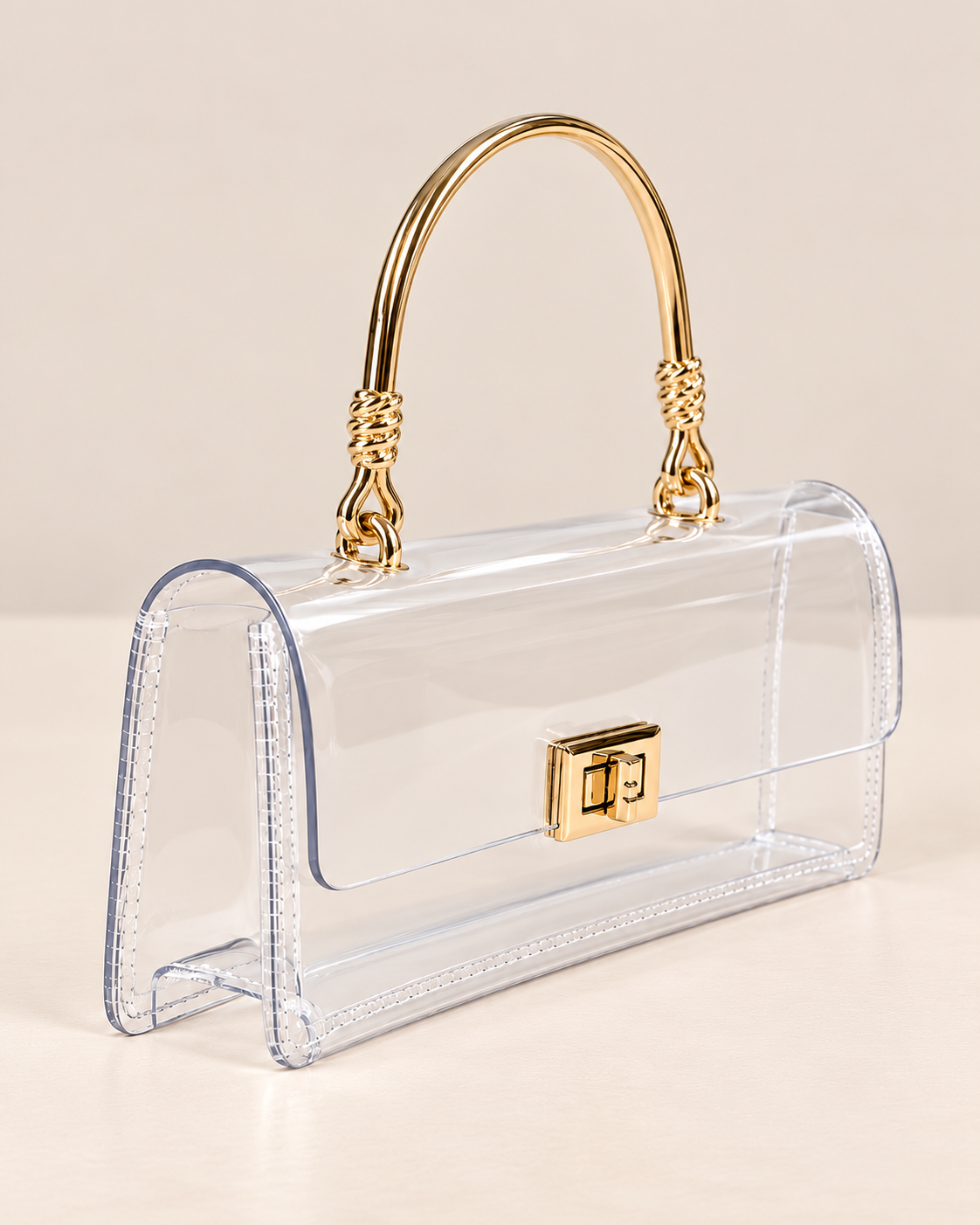 Clear Intentions Handbag - Gold