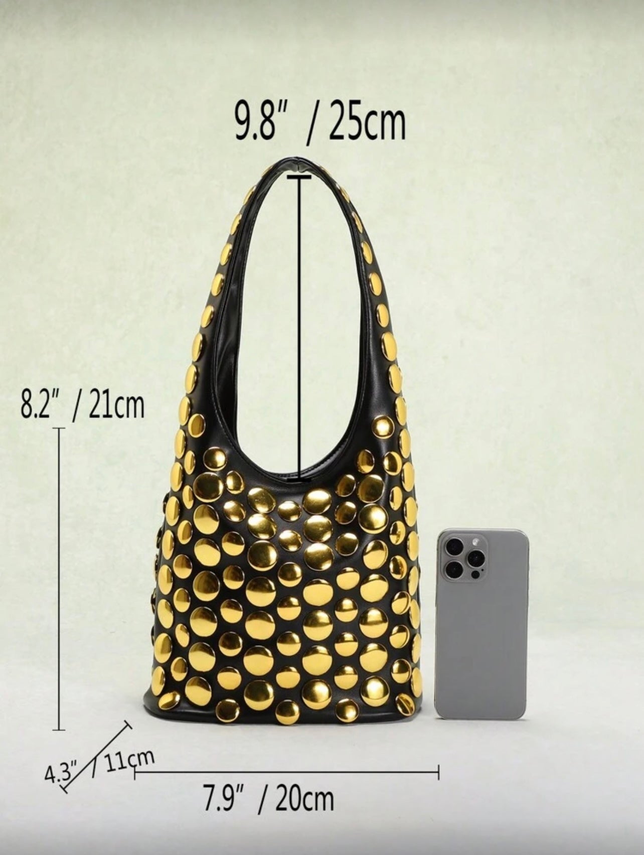 Rock With Me Shoulder Bag - Gold