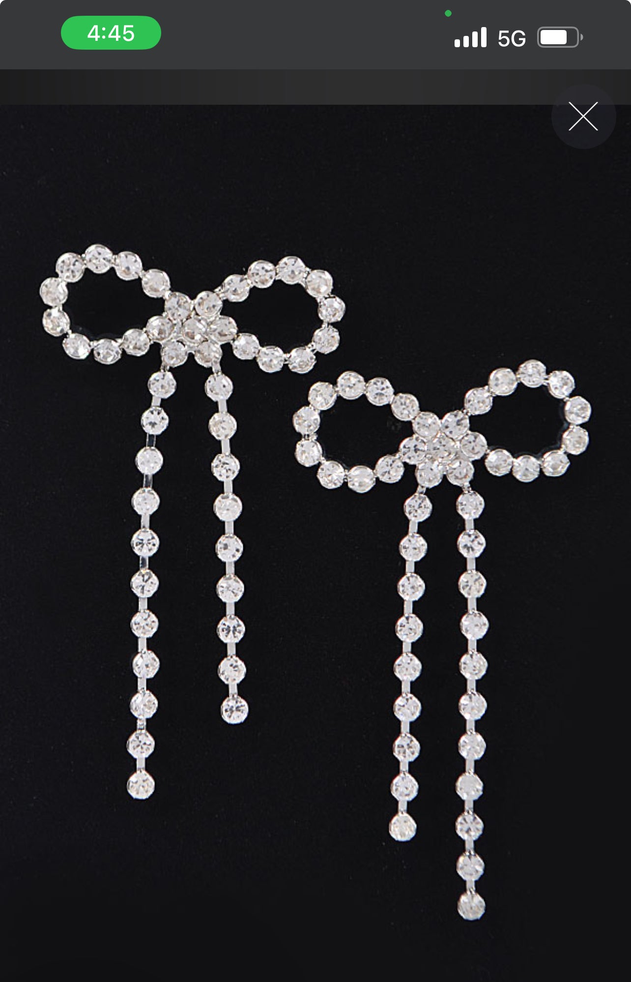 Gifted Crystal Earrings - Silver