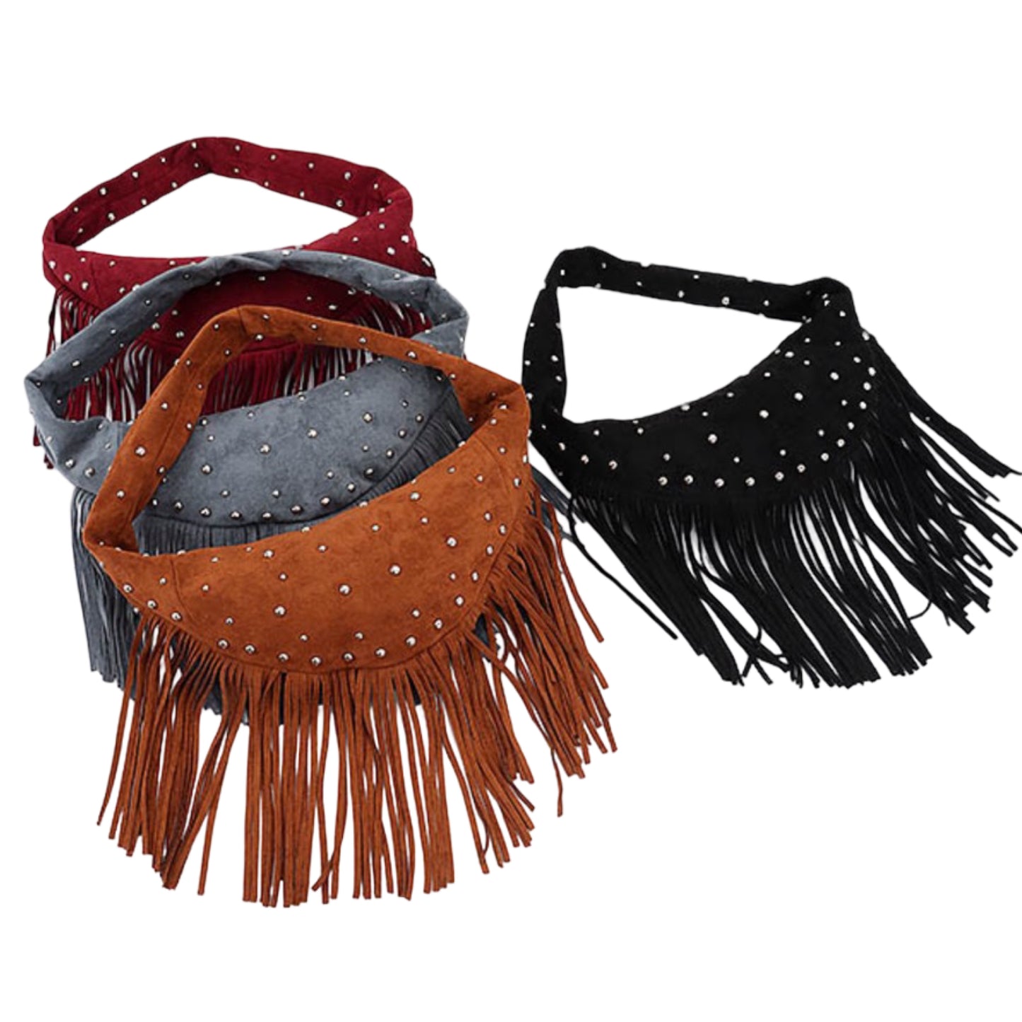Fringe With Benefits Shoulder Bag - Gray