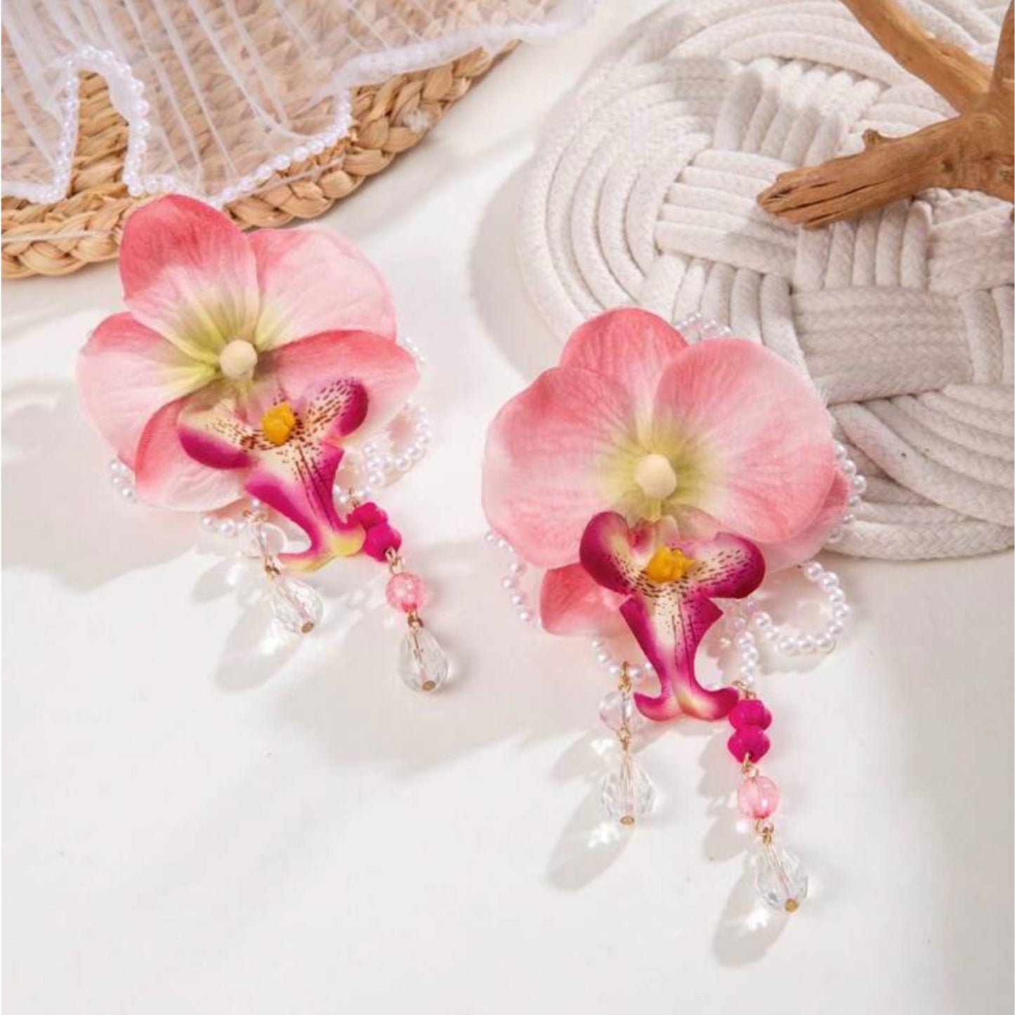 Orchid Dream Earrings - Pink