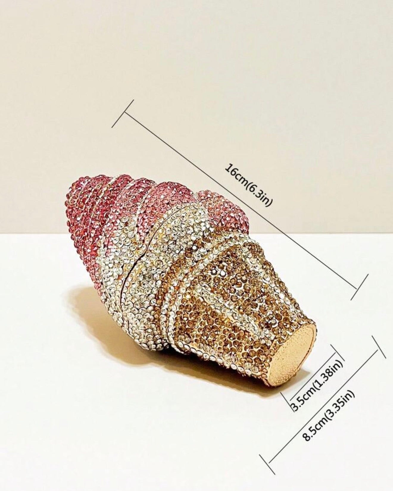 Ice Cream Cone Clutch - Pink