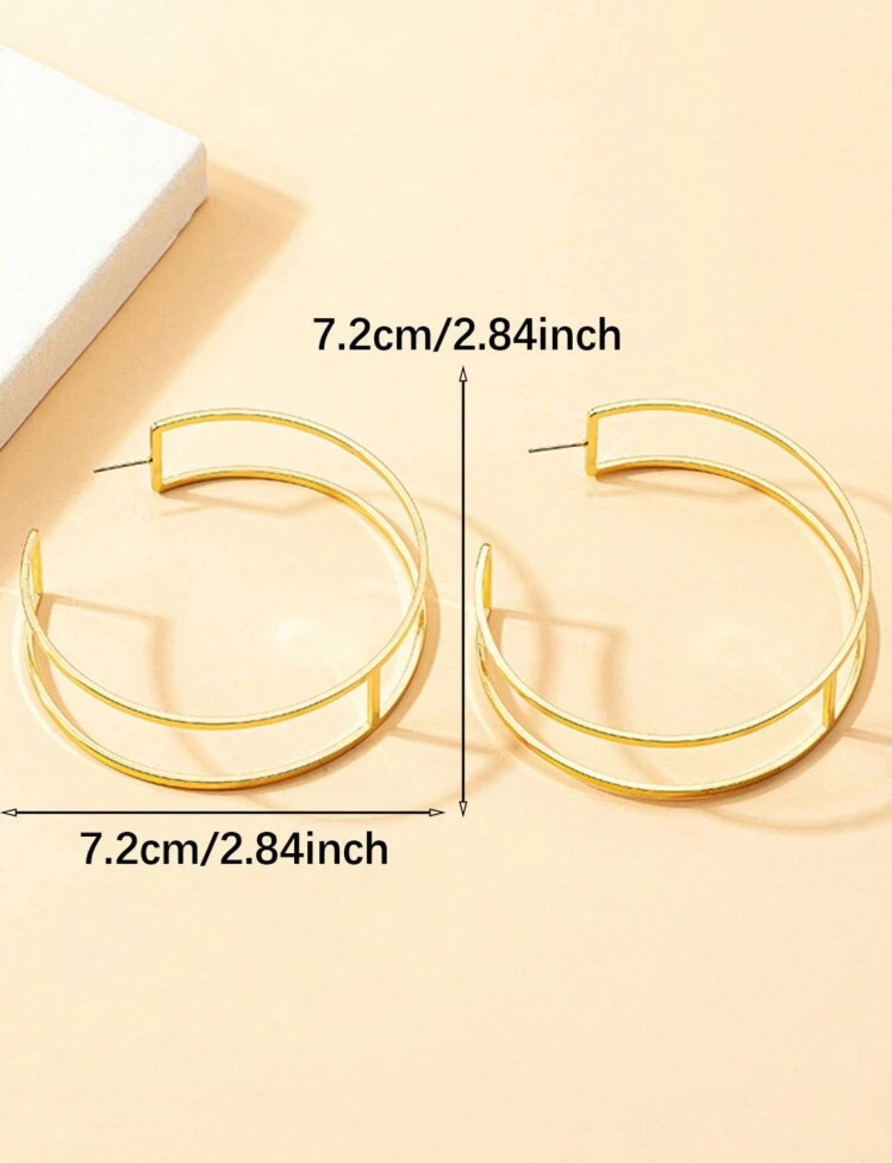 Double Up Earrings - Gold