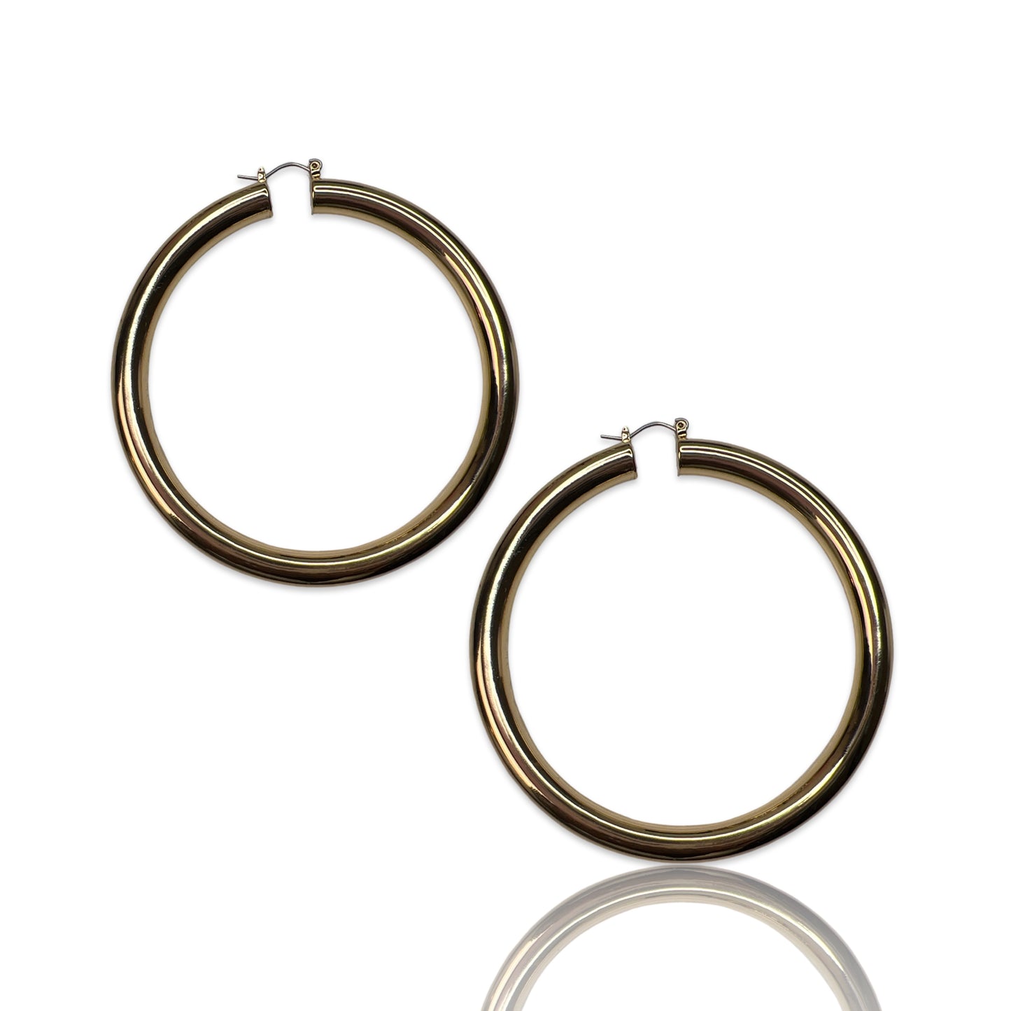 Halo Hoop Earrings - Silver