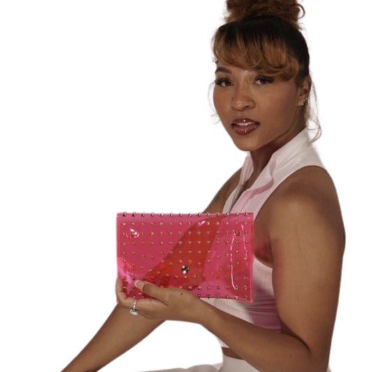 Protect My Heart Clutch - Pink