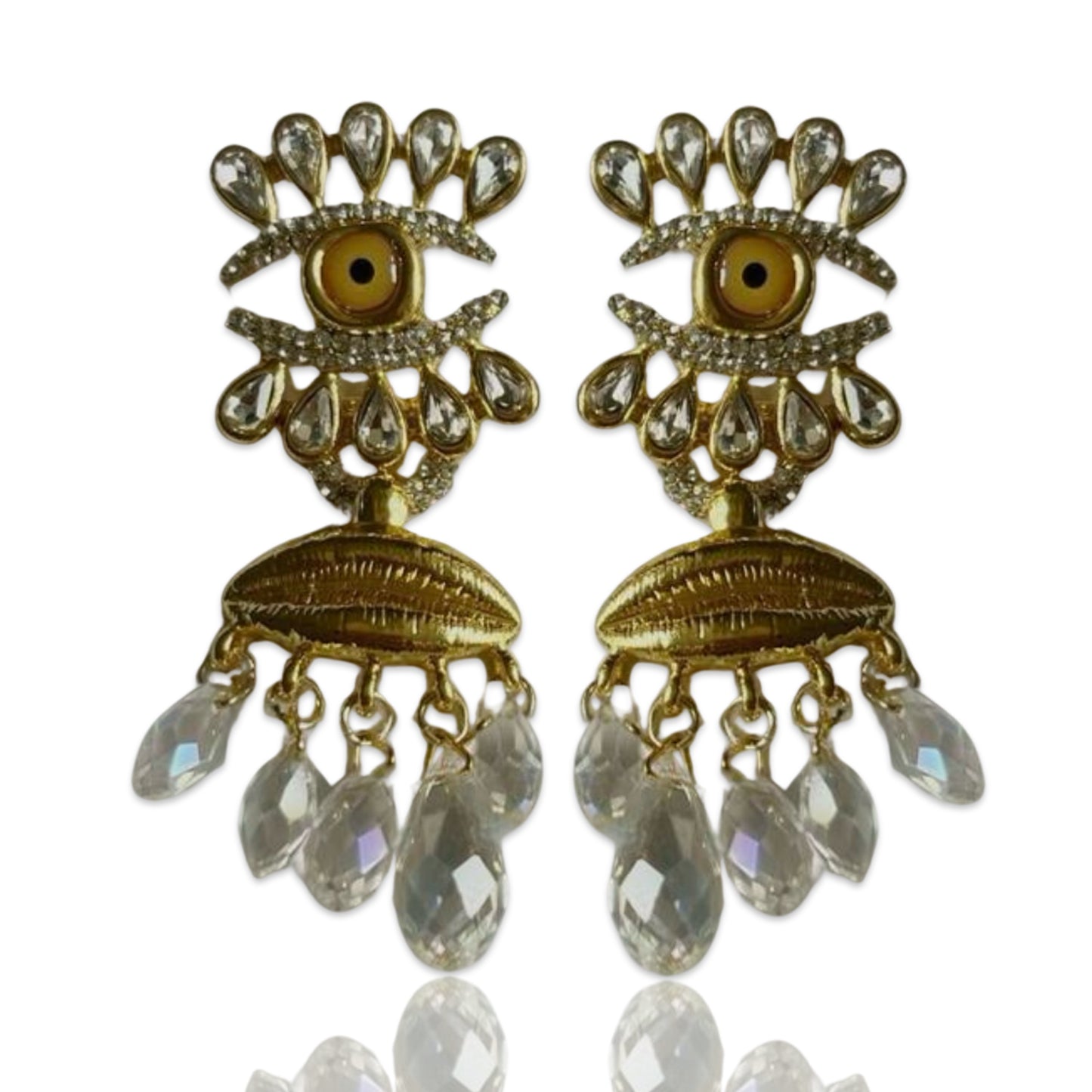 Can’t Keep My Eyes Off You Earrings - Crystal Clear