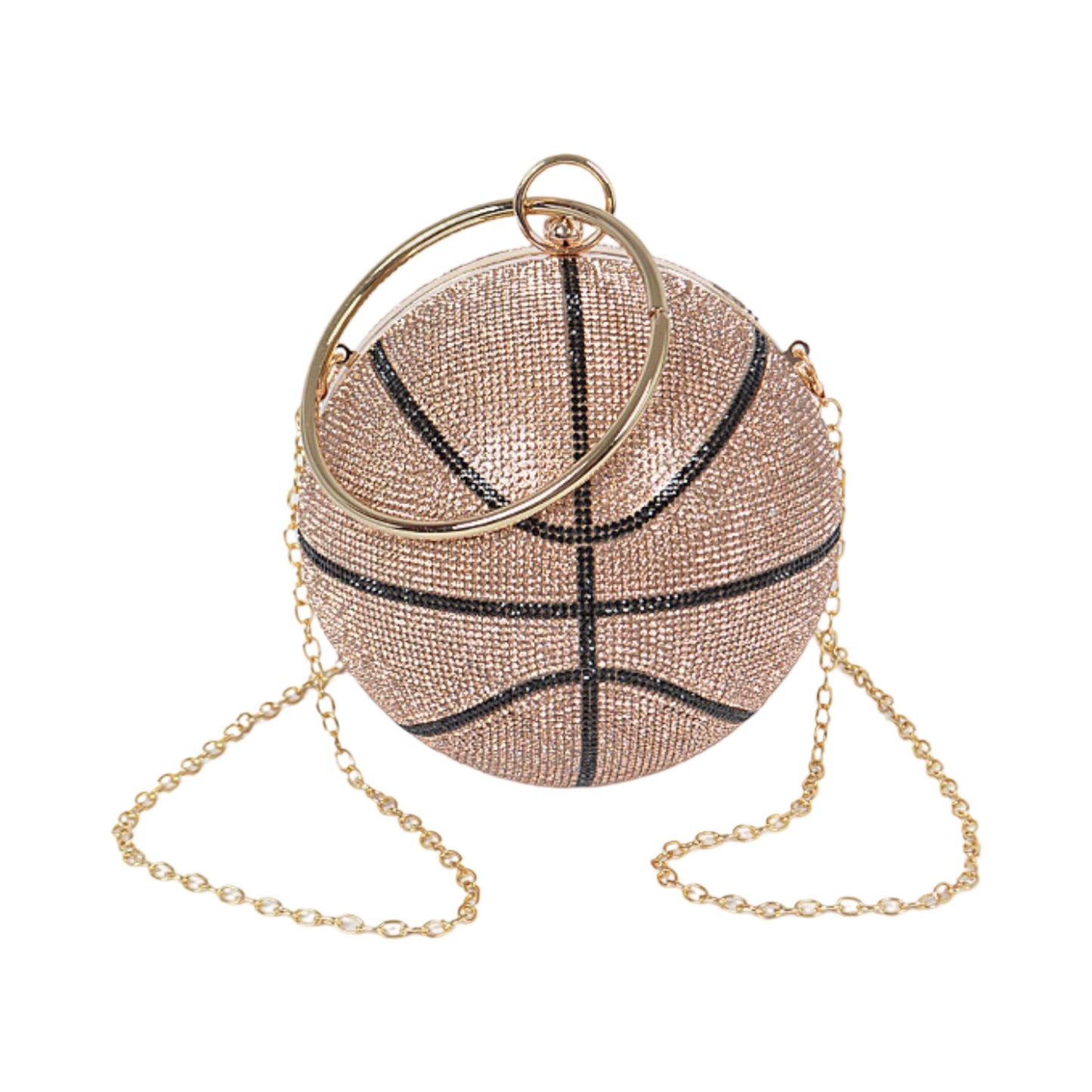 Crystal Basketball Clutch