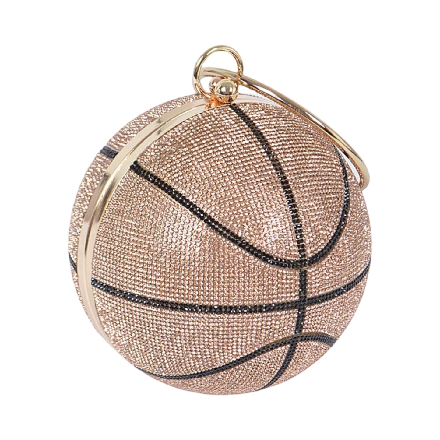 Crystal Basketball Clutch
