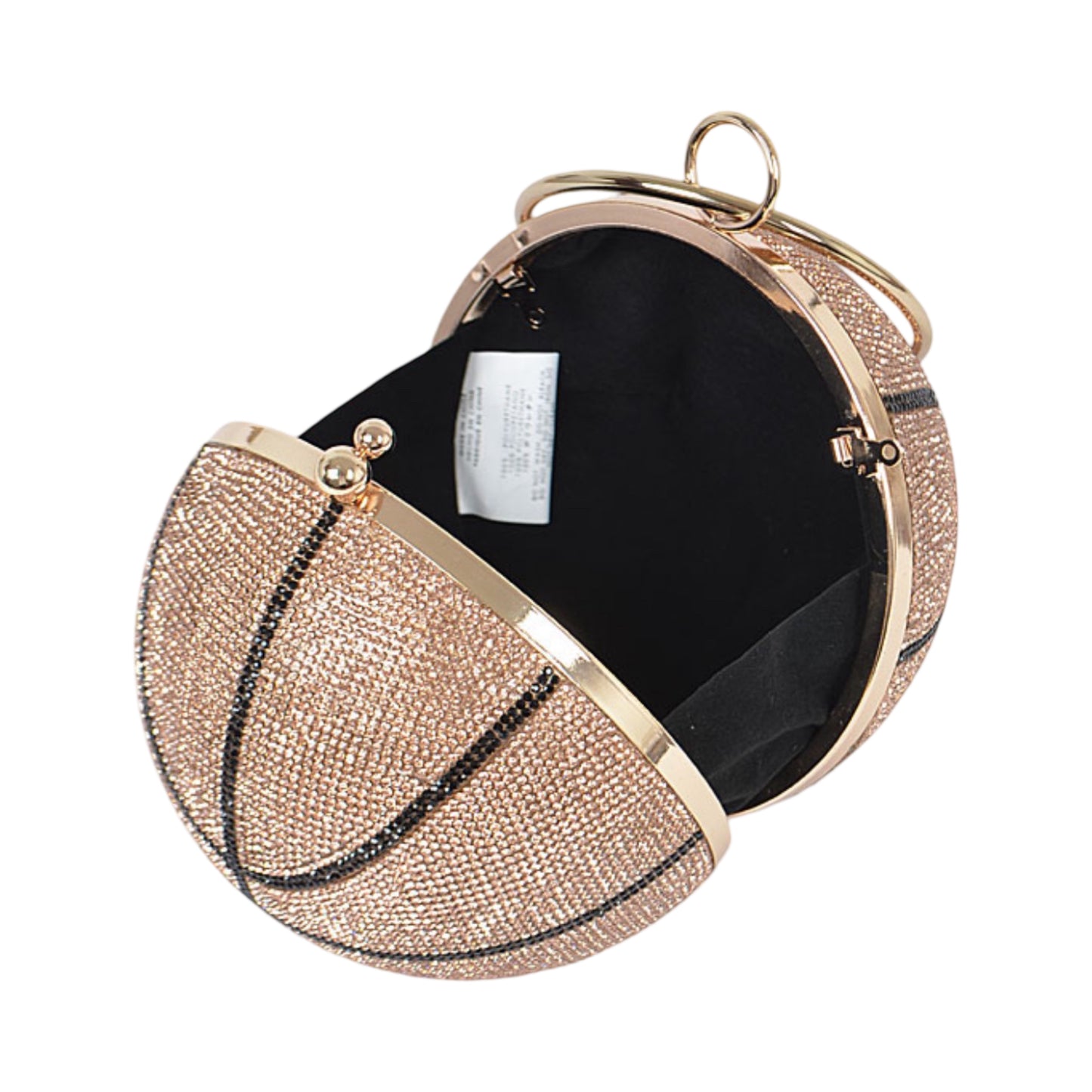 Crystal Basketball Clutch