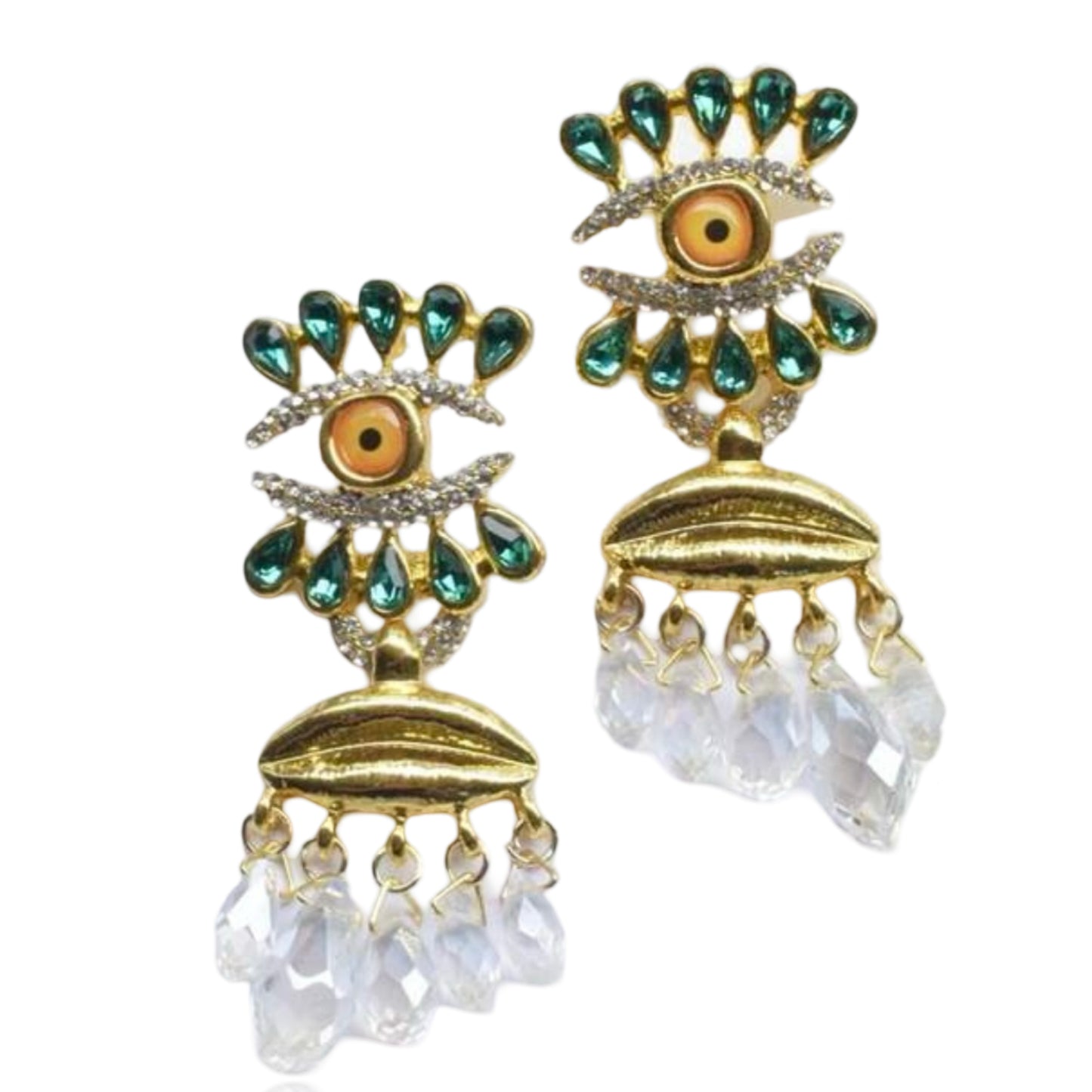 Can’t Keep My Eyes Off You Earrings - Crystal Clear