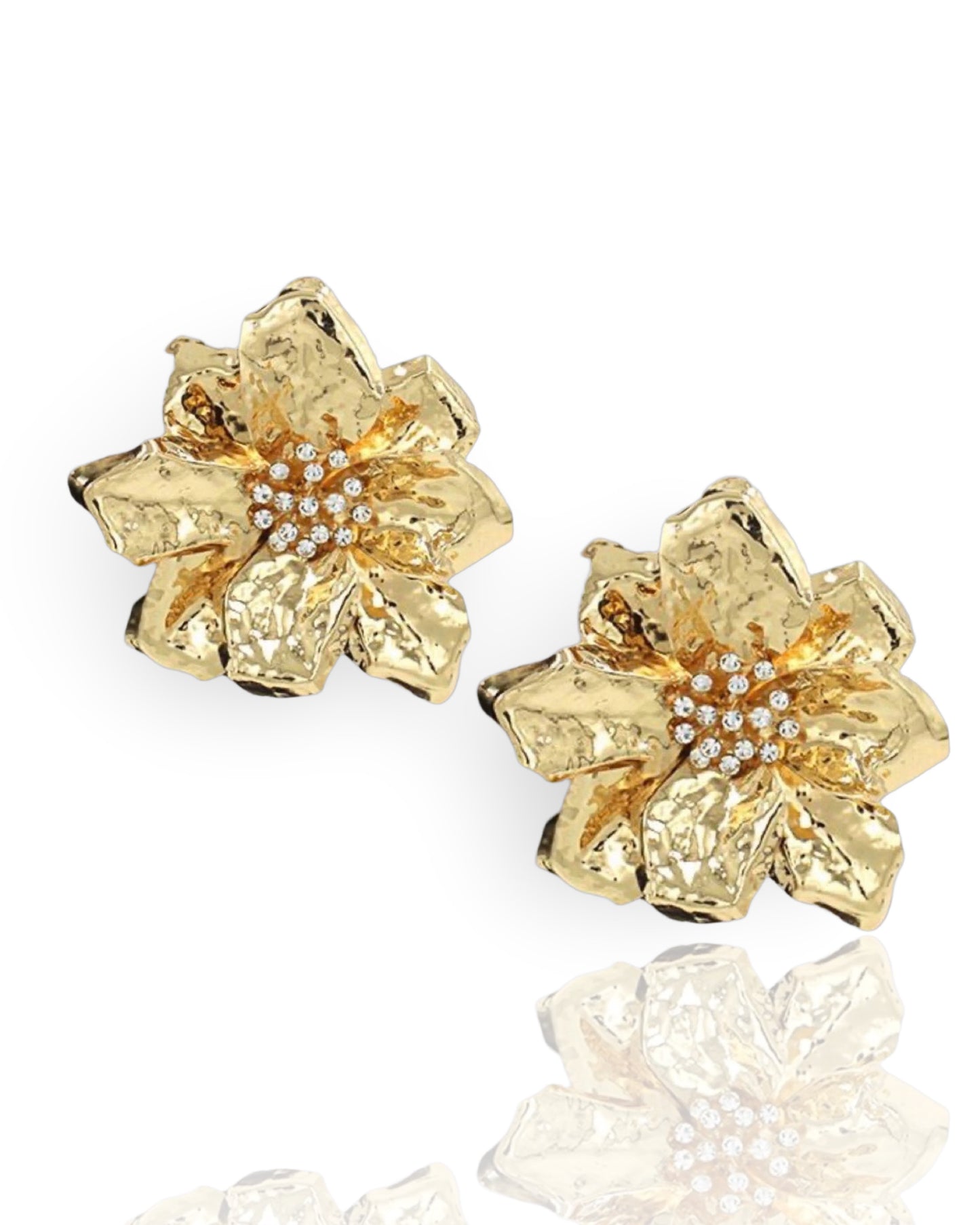 Love Is In Bloom Earrings - Gold