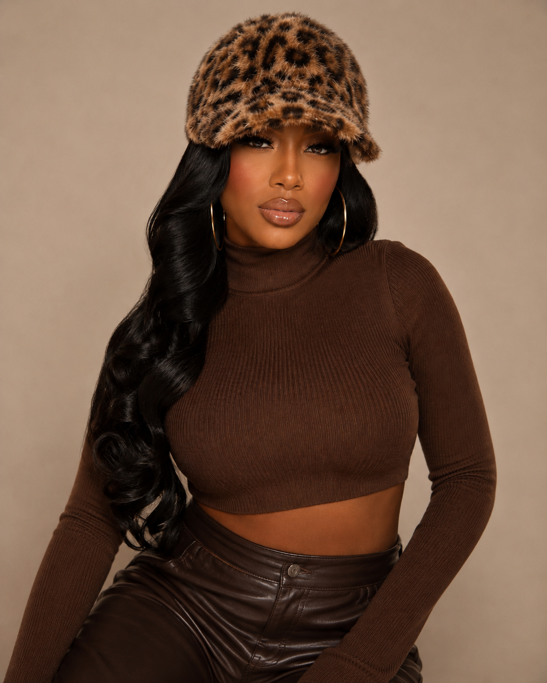 Brooklyn Babe Bucket Hat - Leopard
