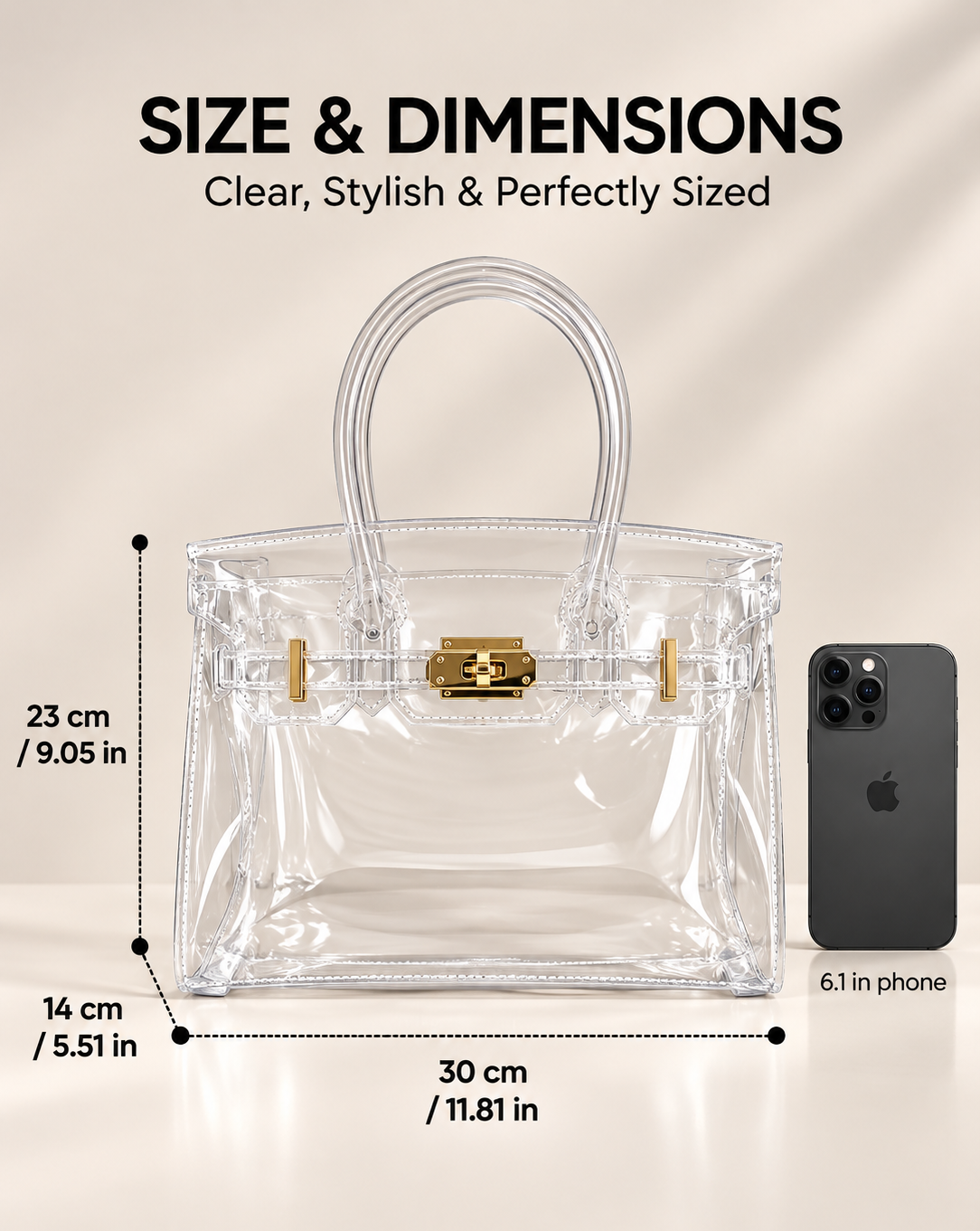 Clearly Fabulous Tote Bag - Clear