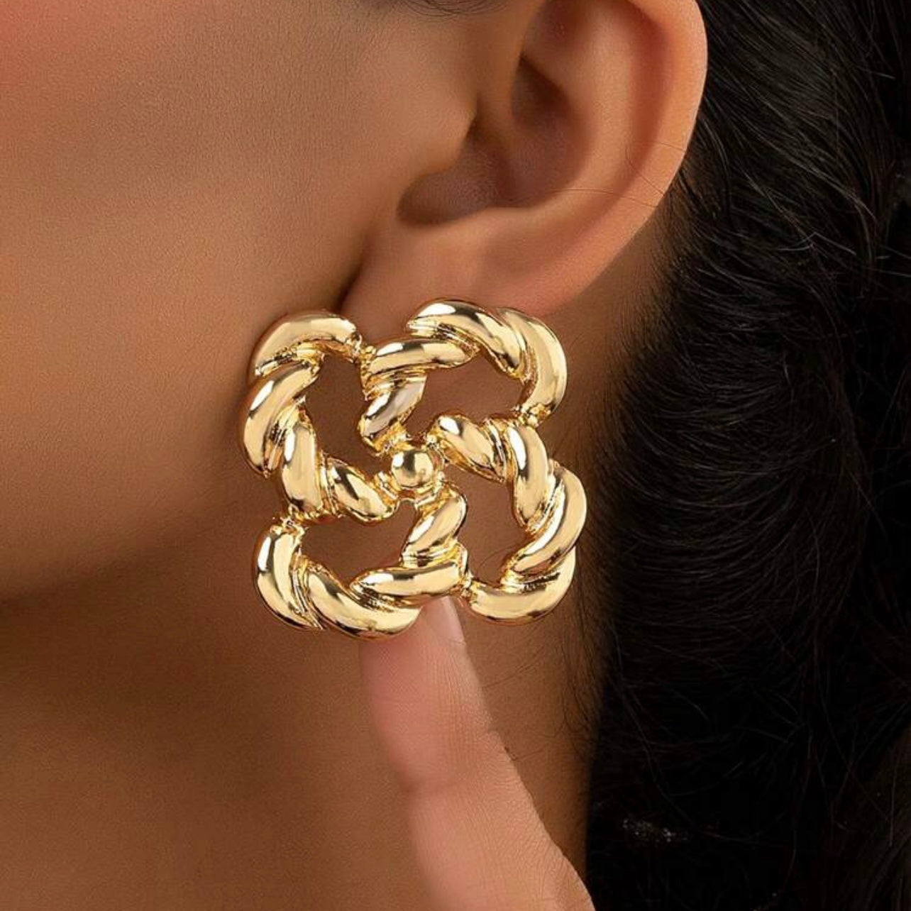 Locked In Earrings - Gold