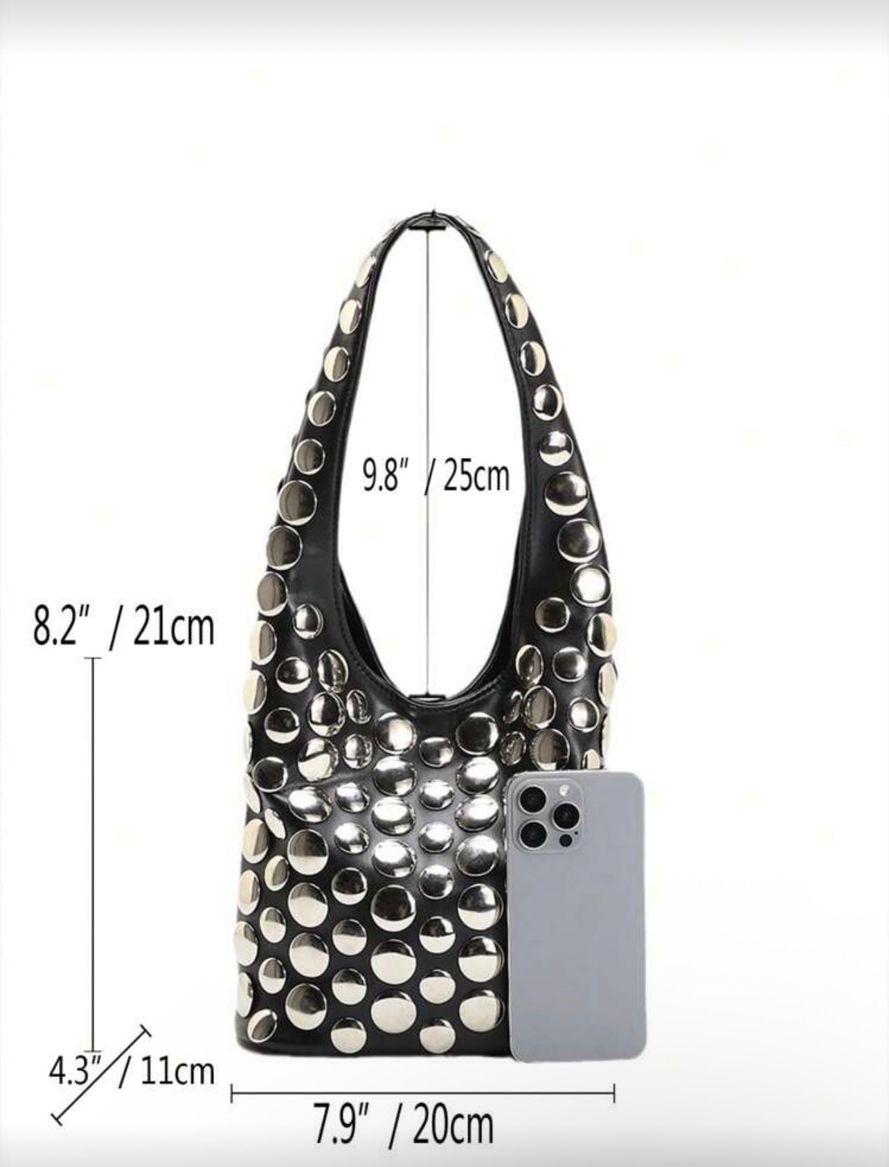 Rock With Me Shoulder Bag - Silver