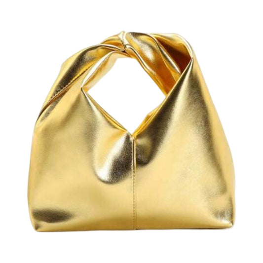 Upgrade You Faux Leather Handbag -   Gold