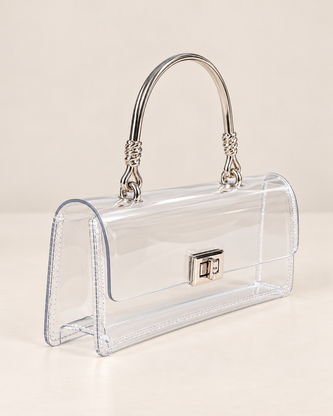 Clear Intentions Handbag - Silver