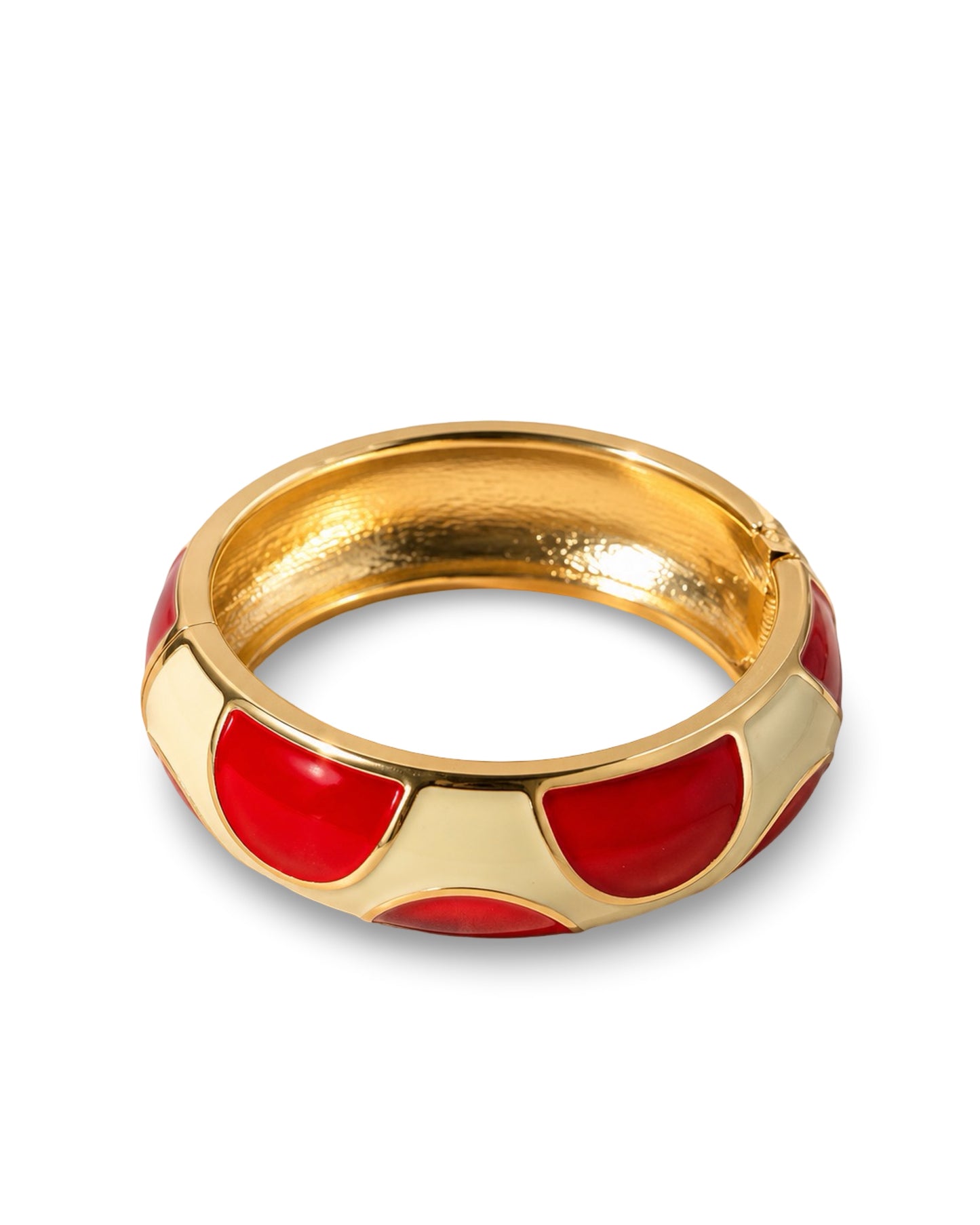 Polka Dot Bangle - Red
