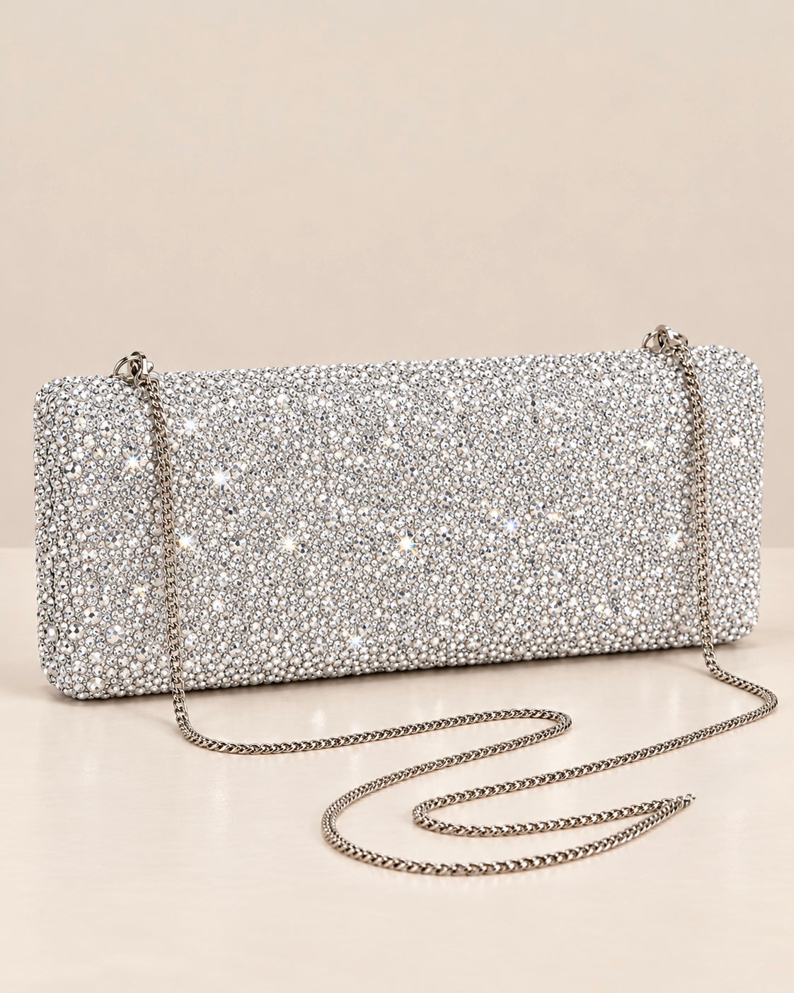 Glitz & Glamour Clutch - Silver