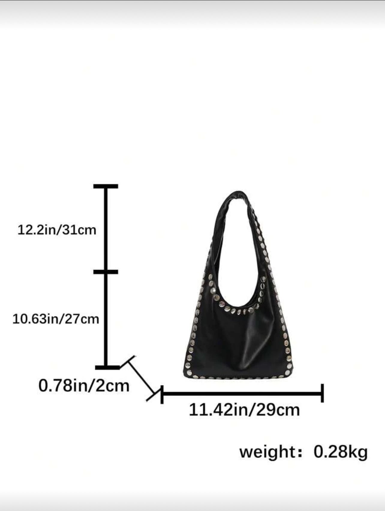 Rock Out Shoulder Bag - Black