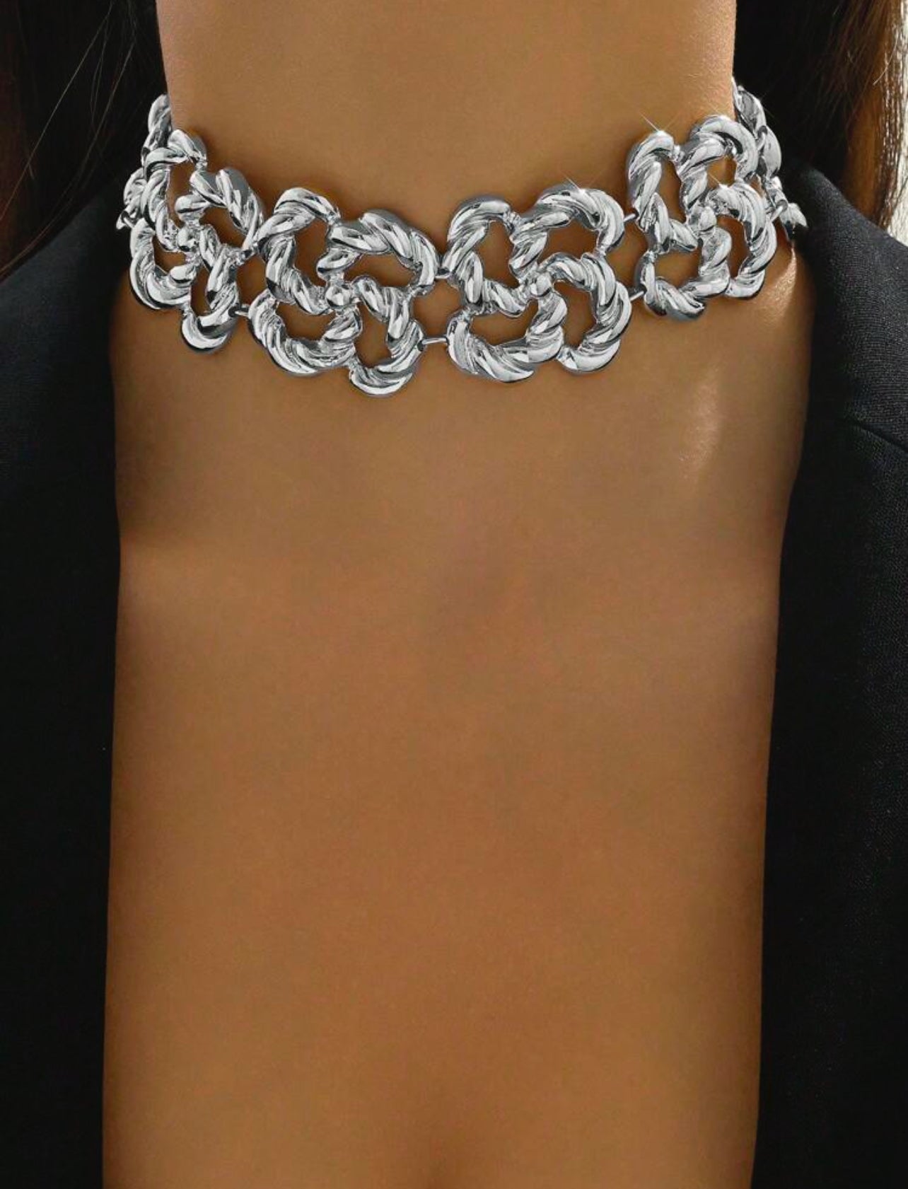 Locked In Choker - Silver