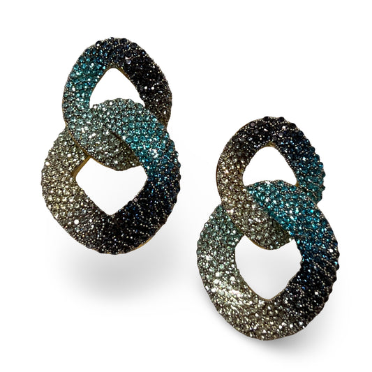 In The Loop Earrings - Blue