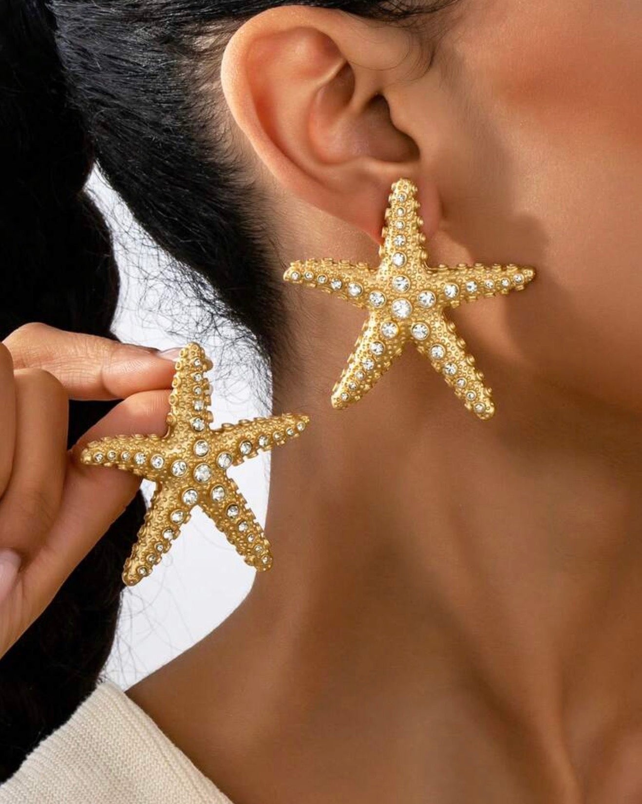 Starfish Earrings - Gold