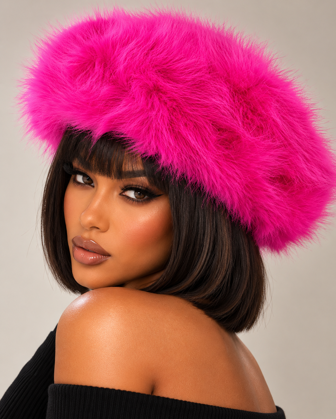 With Love, From Paris Hat - Fuchsia