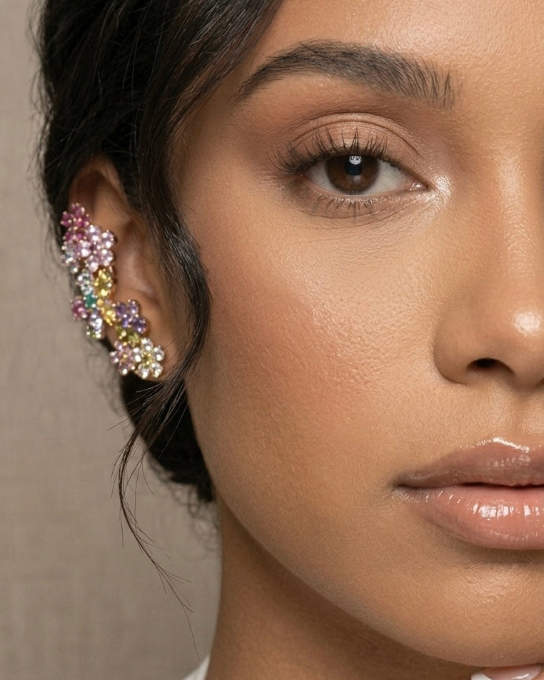 Fleurette Earrings - Gold