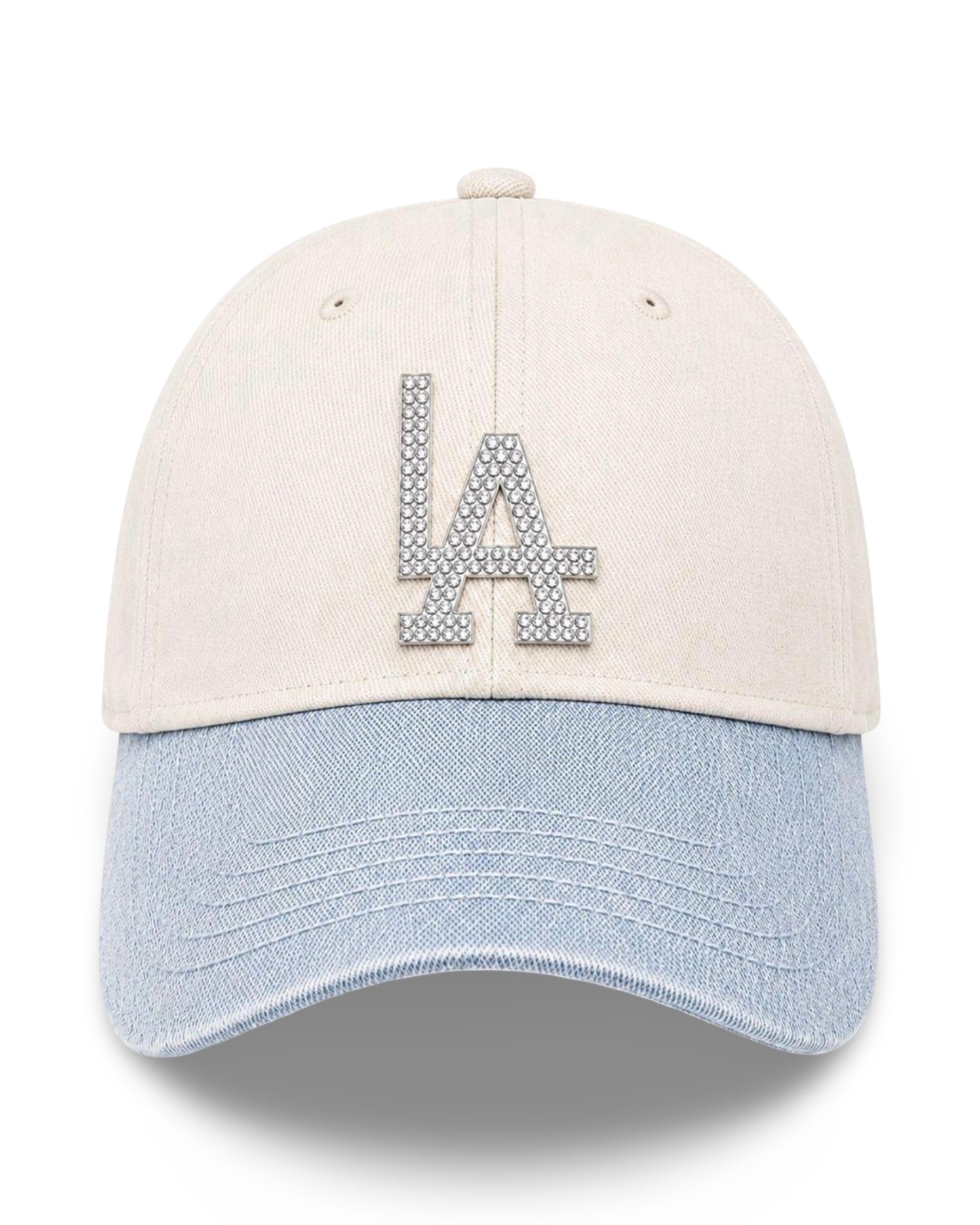 Crystal LA Baseball Hat - White