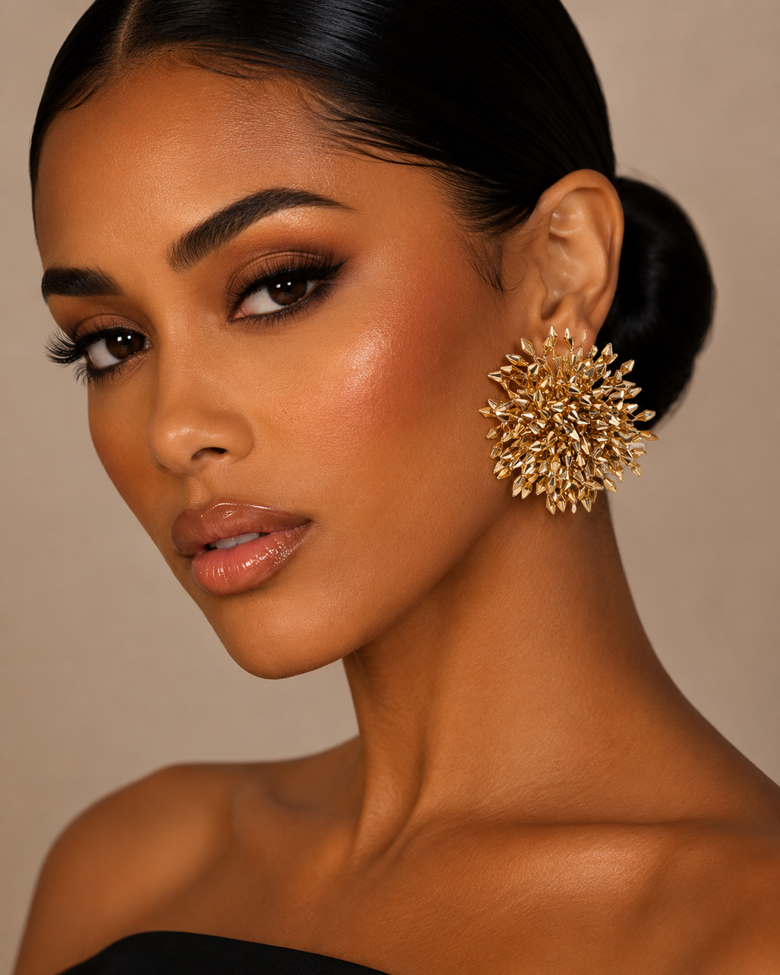 Stargazer Stud Earrings - Gold