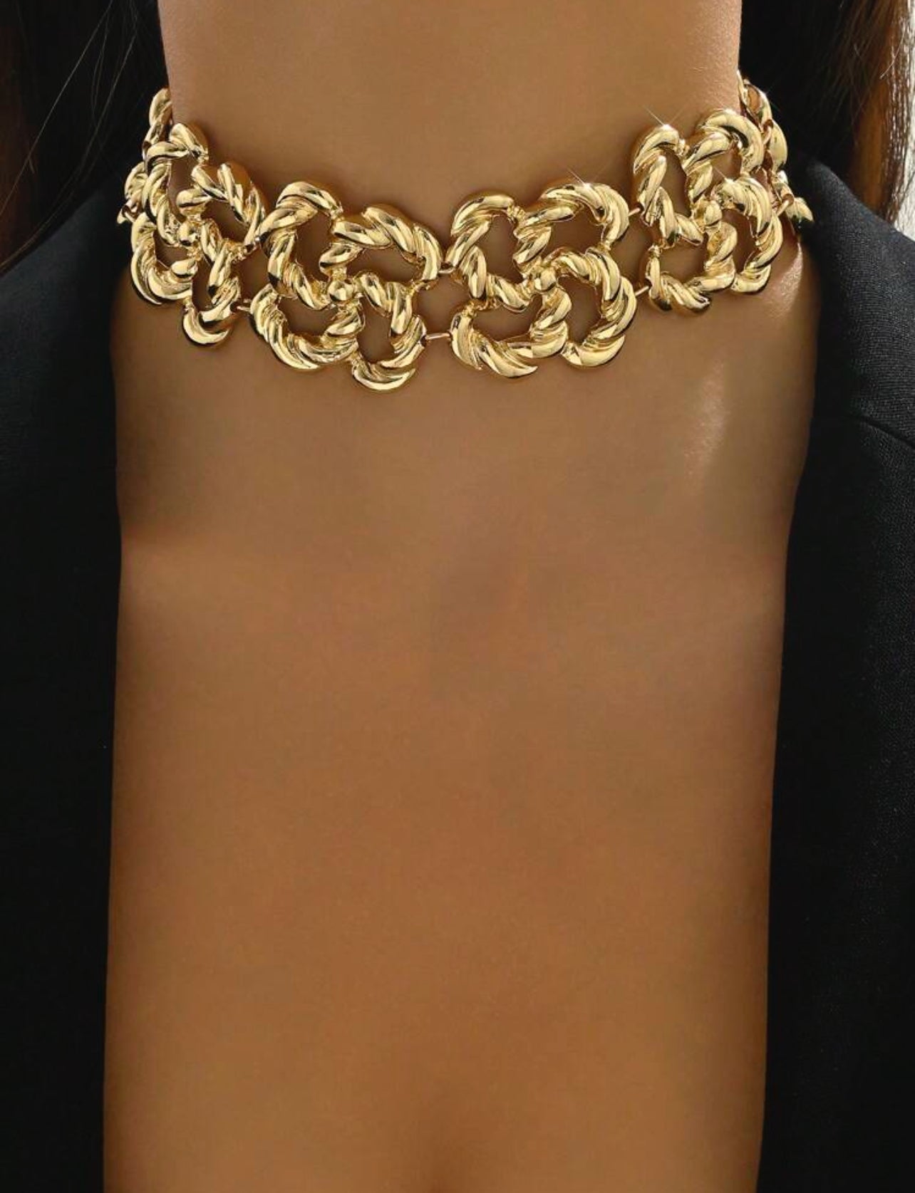 Locked In Choker - Gold