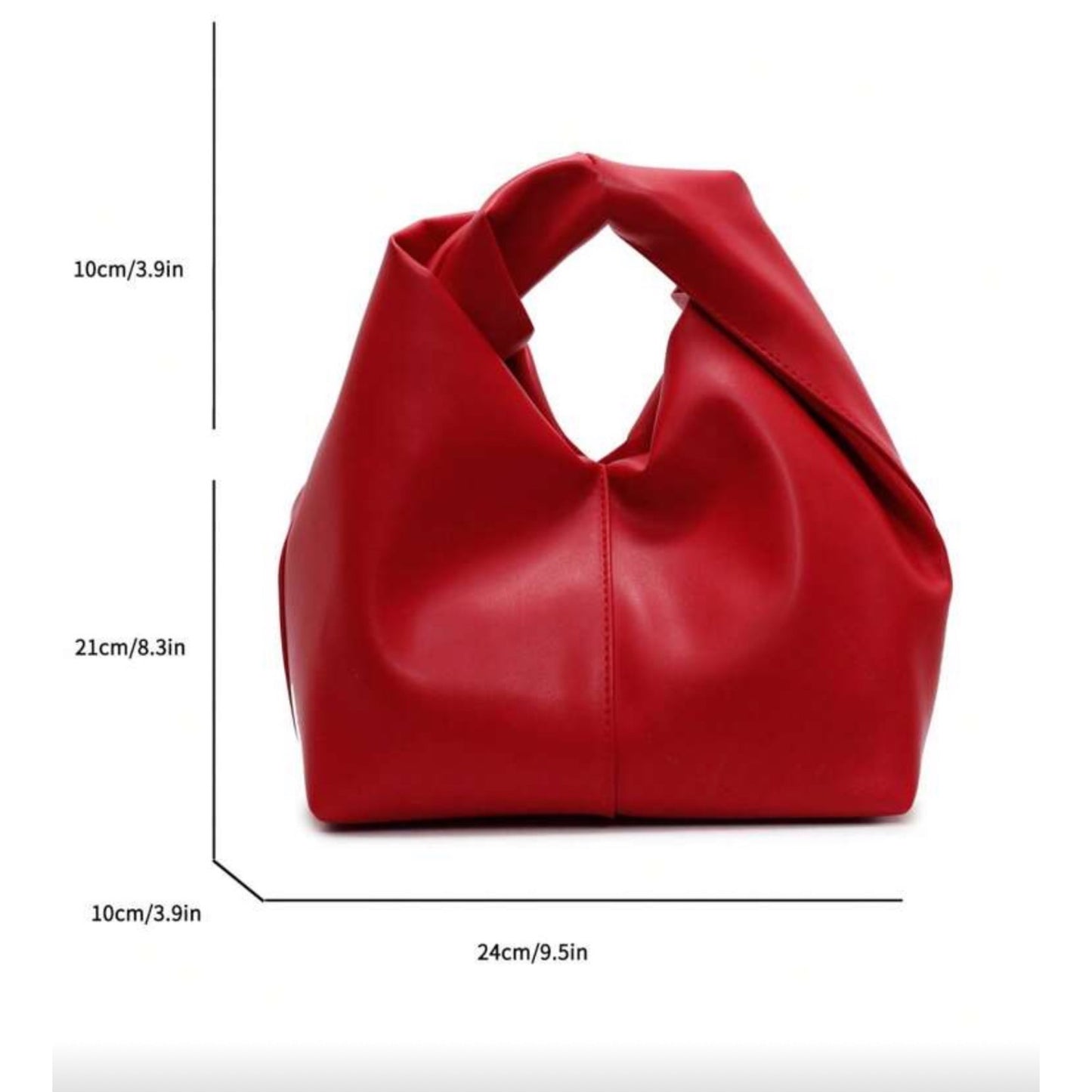 Upgrade You Faux Leather Handbag - Red