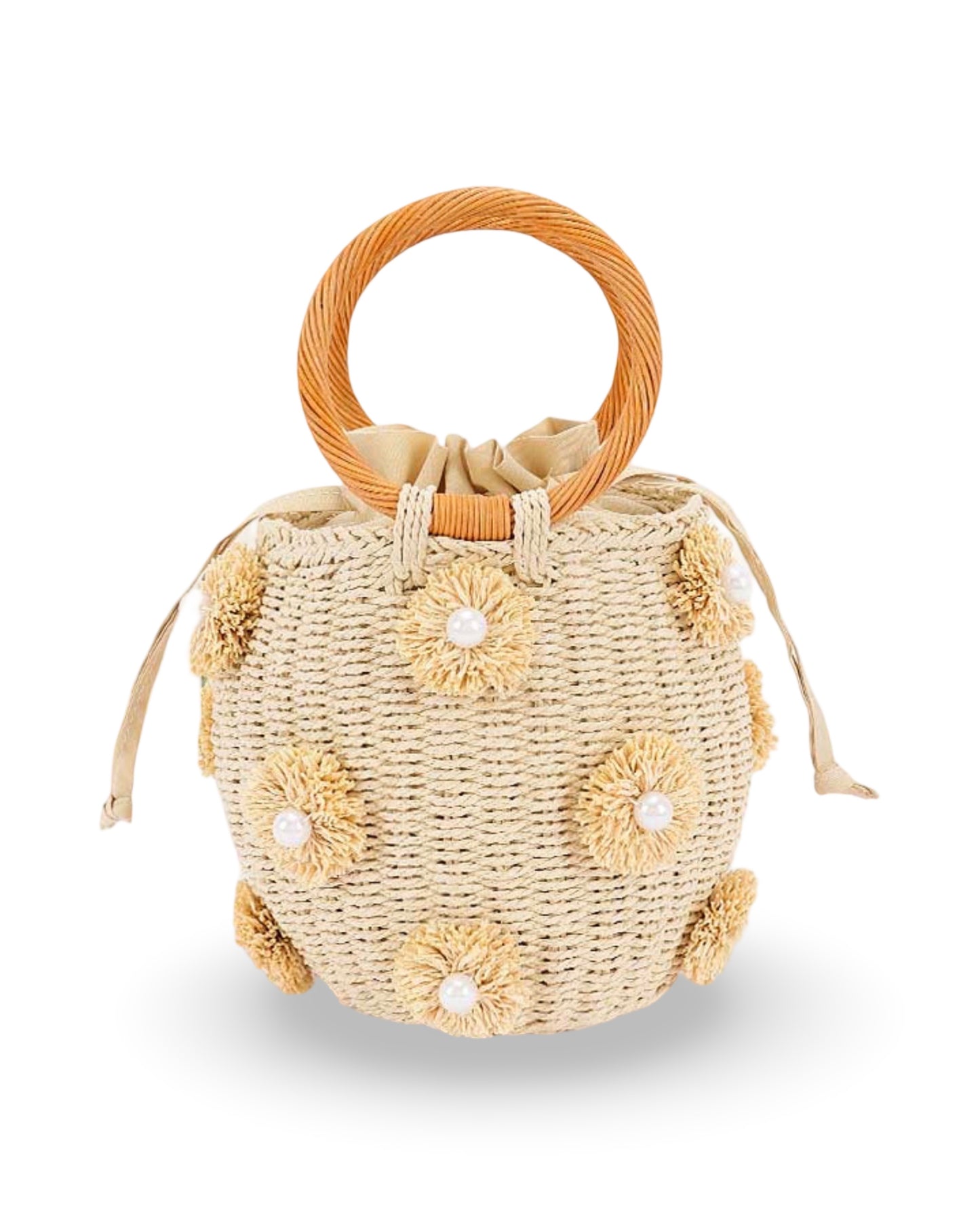 Camellia Bucket Bag - Ivory