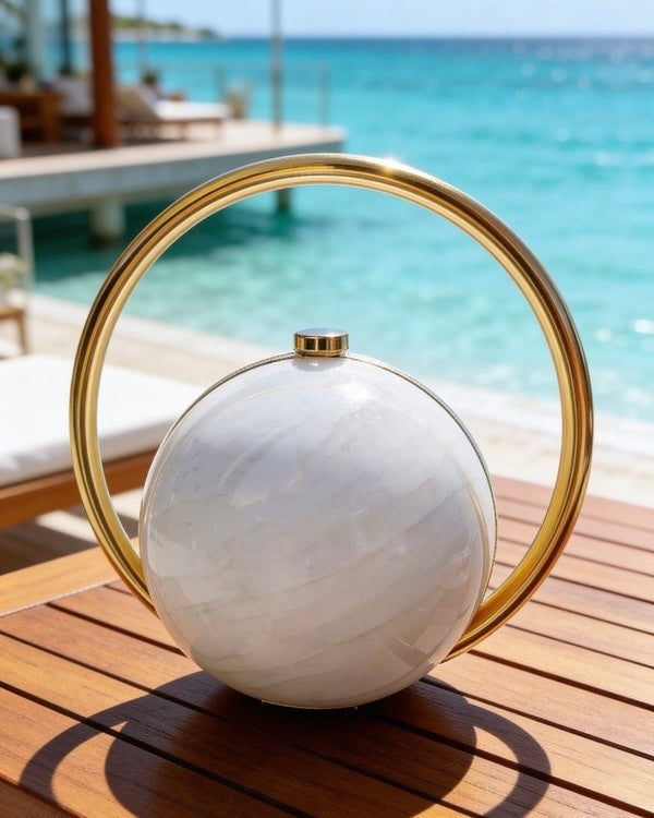Aura Clutch - White