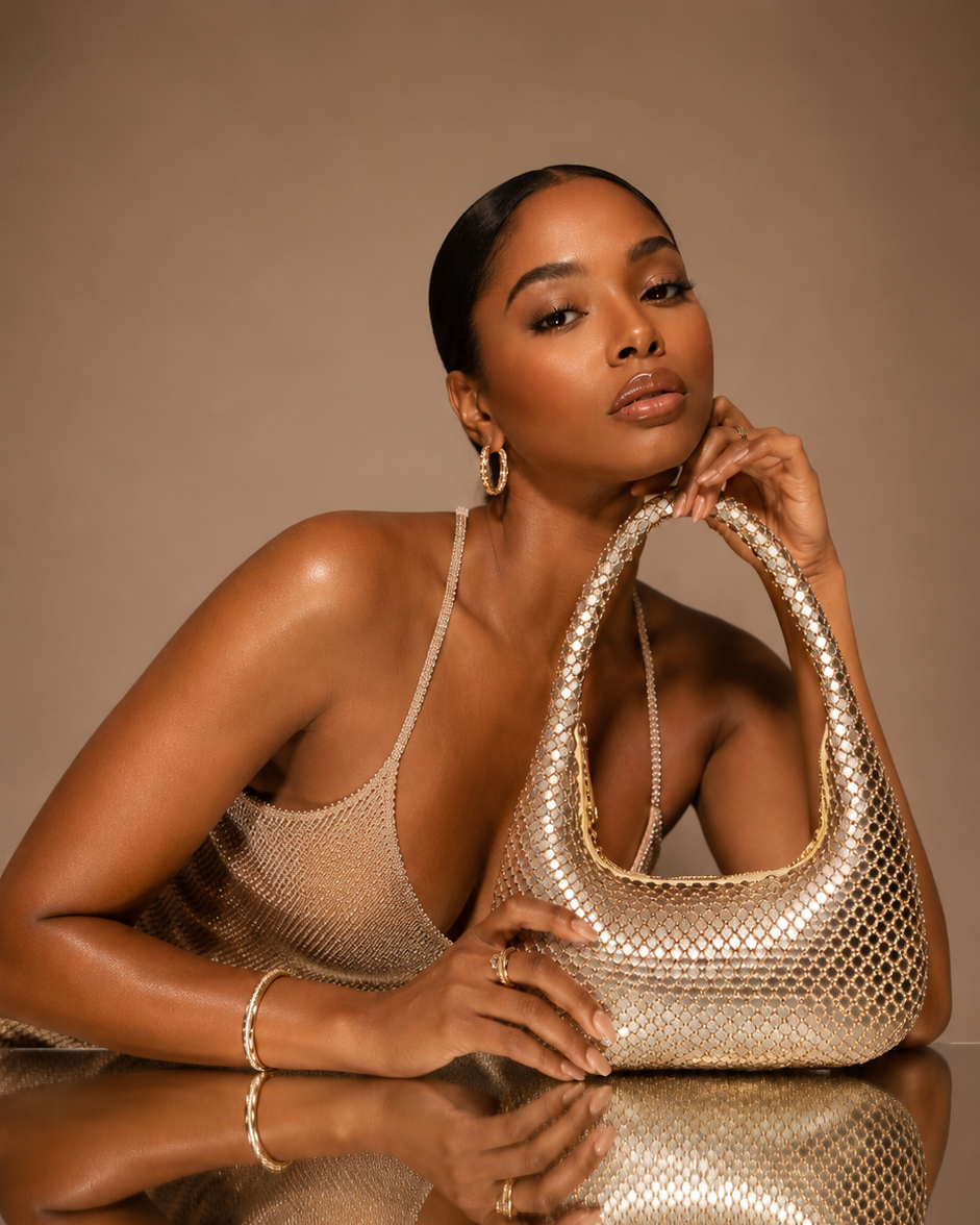 Marilyn Handbag - Gold