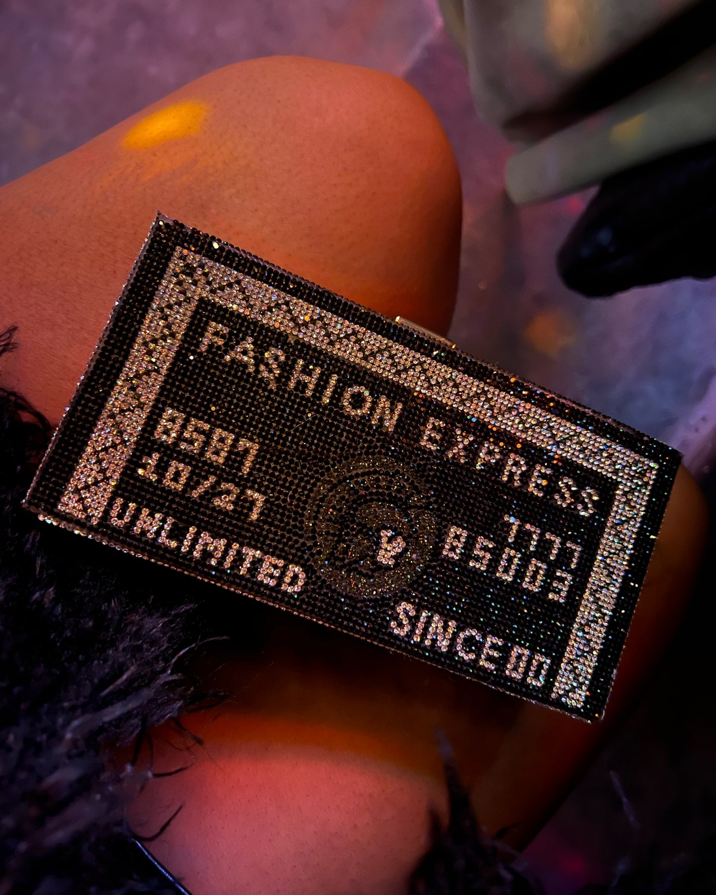 Unlimited Funds Credit Card Clutch - Black
