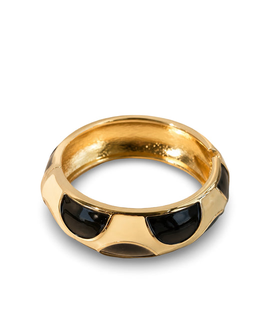 Polka Dot Bangle - Black