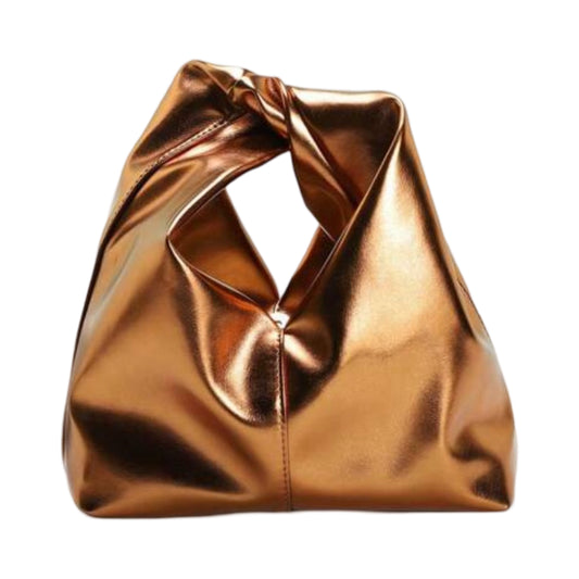 Upgrade You Faux Leather Handbag -   Bronze