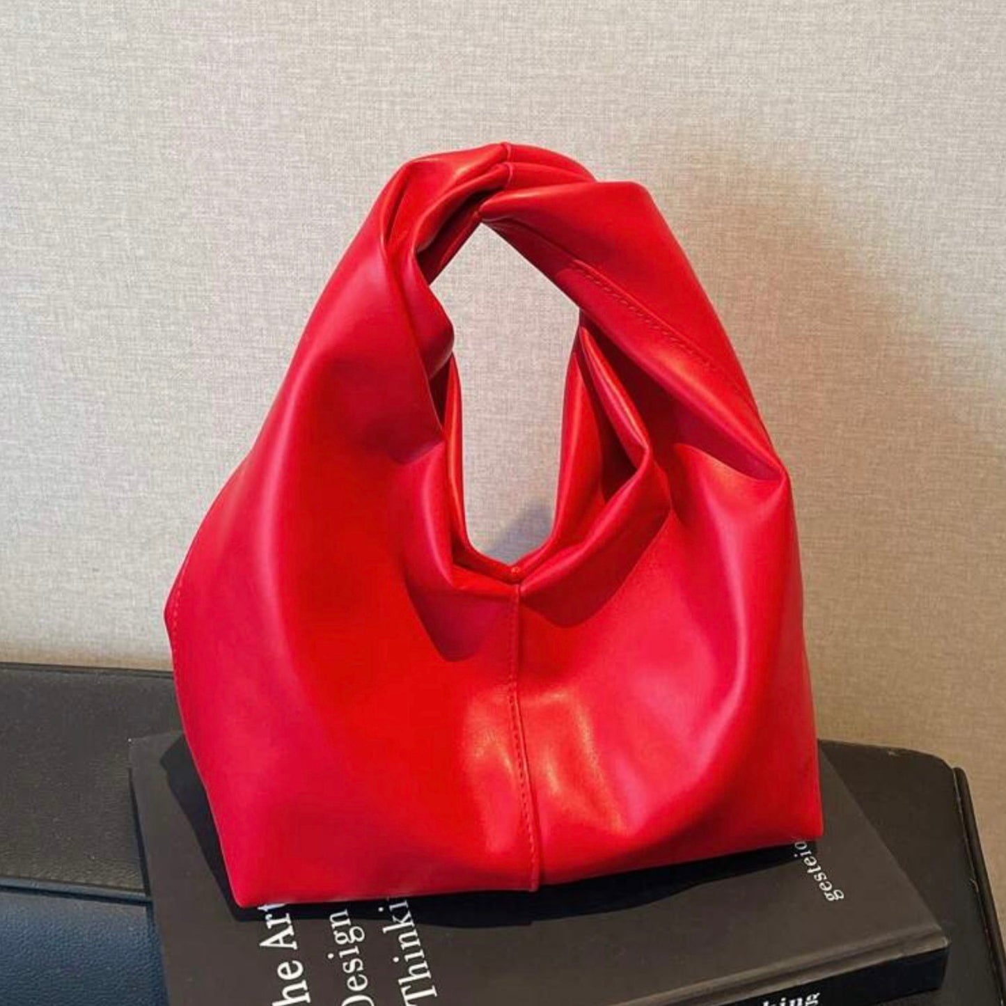 Upgrade You Faux Leather Handbag - Red