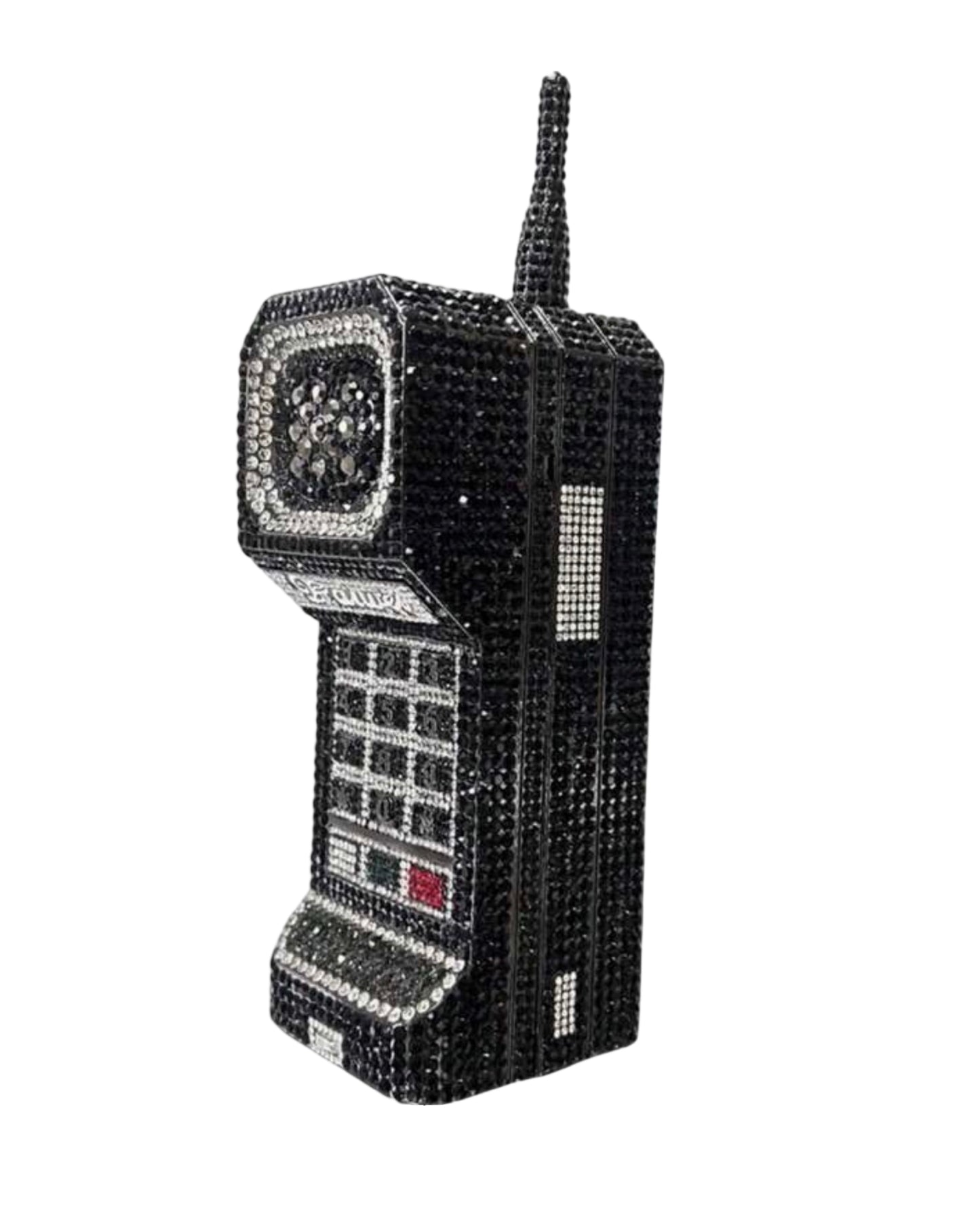 Crystal Cellphone Clutch - Black