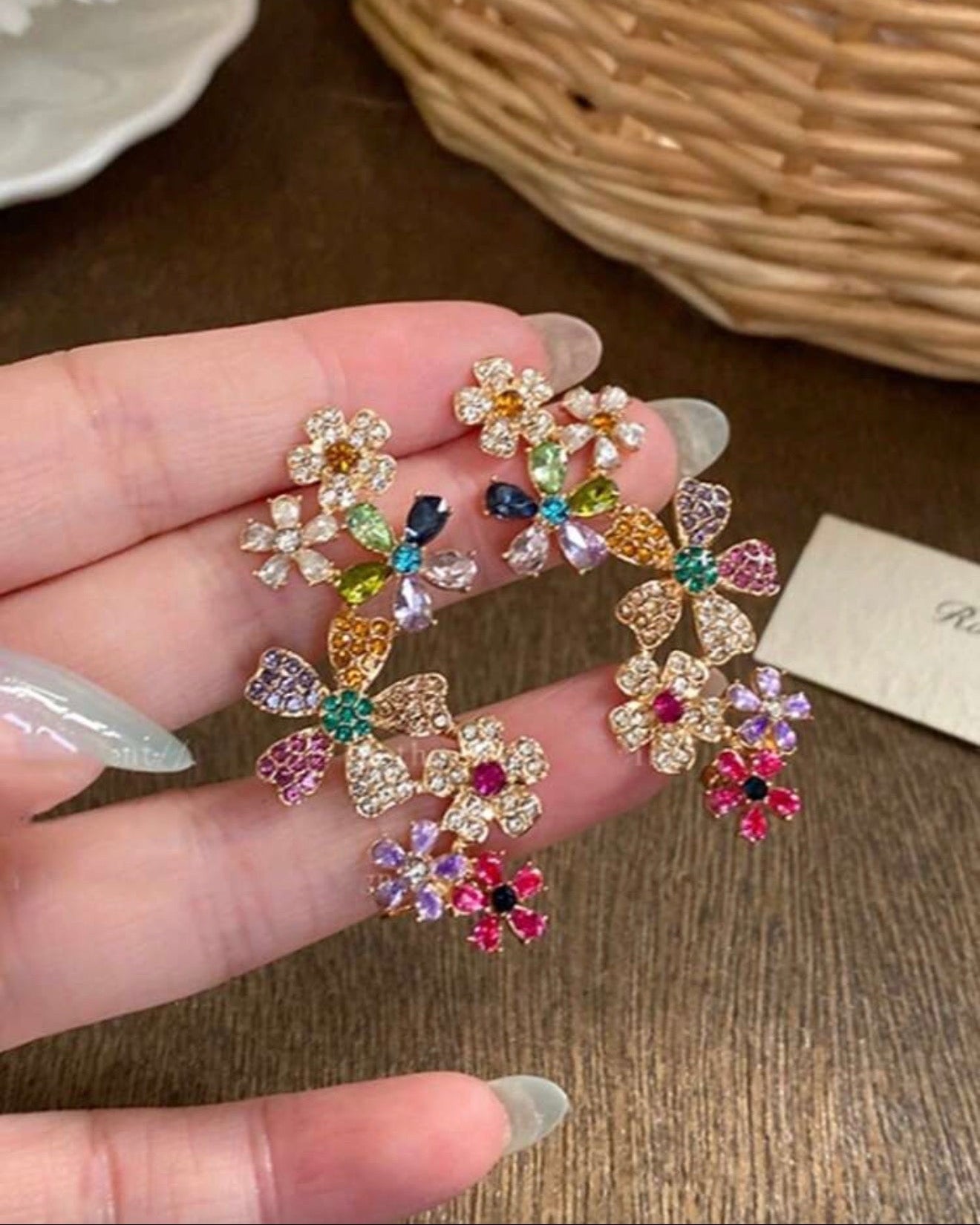 Fleurette Earrings - Gold