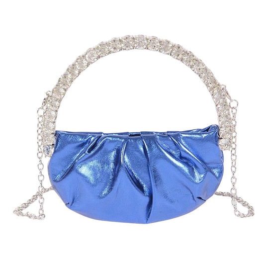 Livin’ Lavish Metallic Mini Handbag - Blue