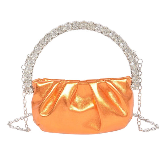 Livin’ Lavish Metallic Mini Handbag - Orange