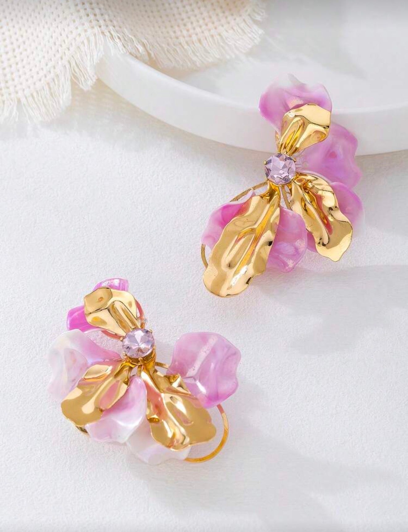 Capri Earrings - Pink
