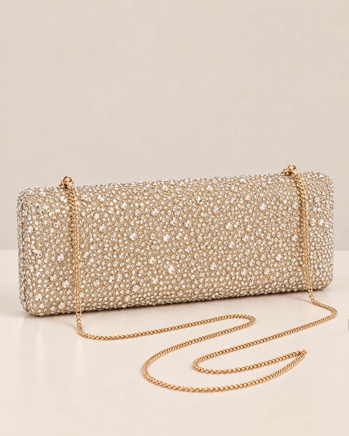 Glitz & Glamour Clutch - Champagne