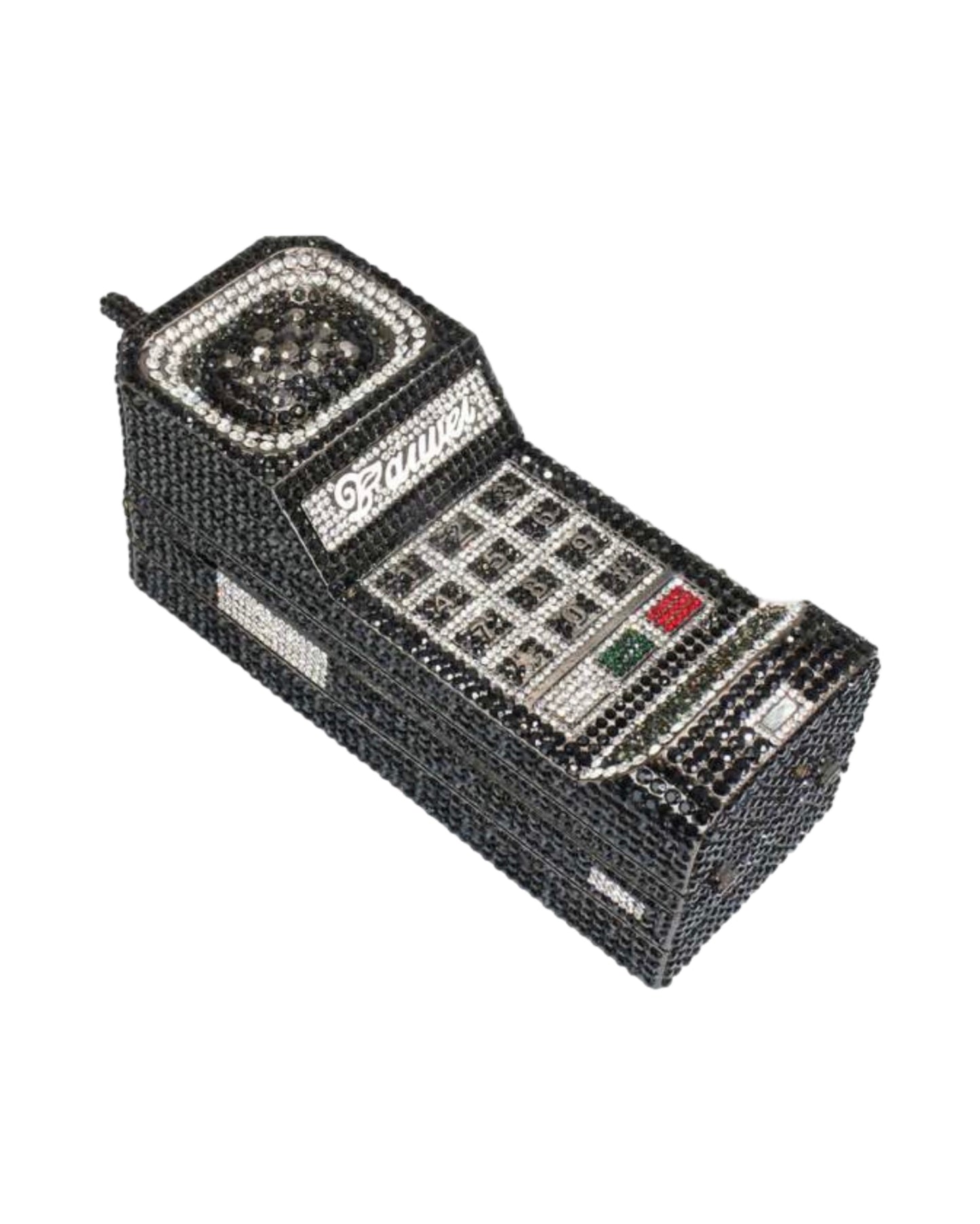Crystal Cellphone Clutch - Black